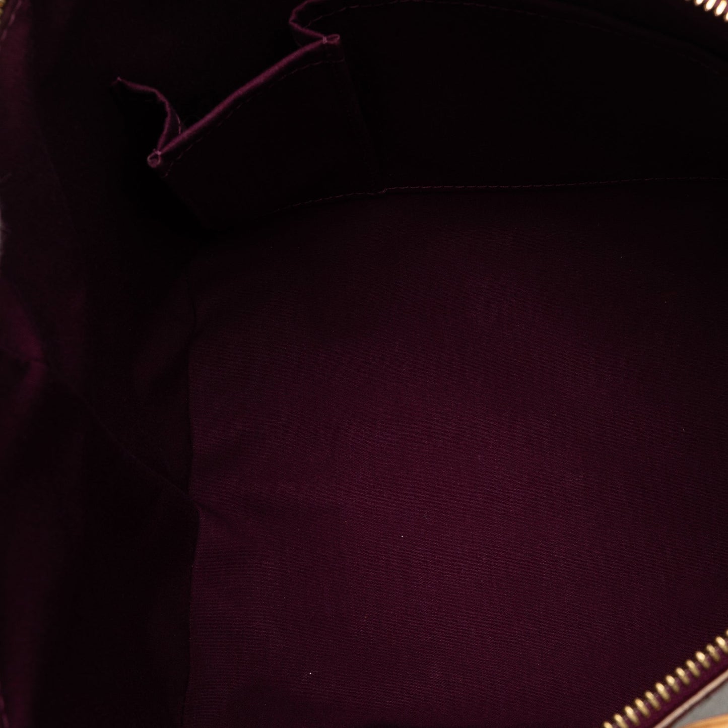 Burgundy Louis Vuitton Monogram Vernis Bellevue PM HandBag