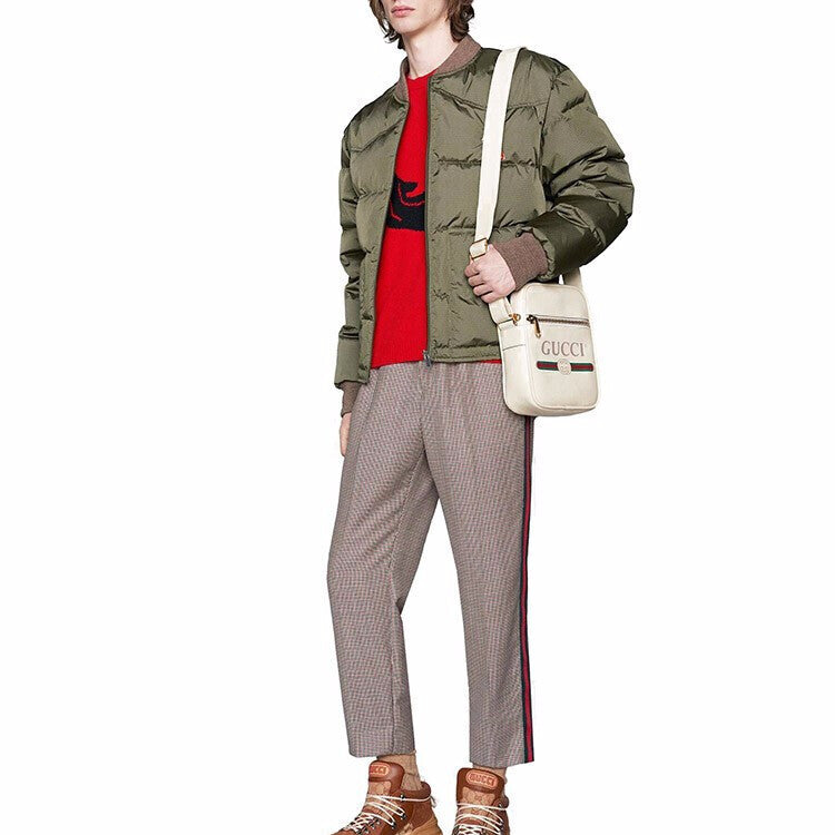 GUCCI Print Messenger Bag 'White' 523591-0QRAT-8820