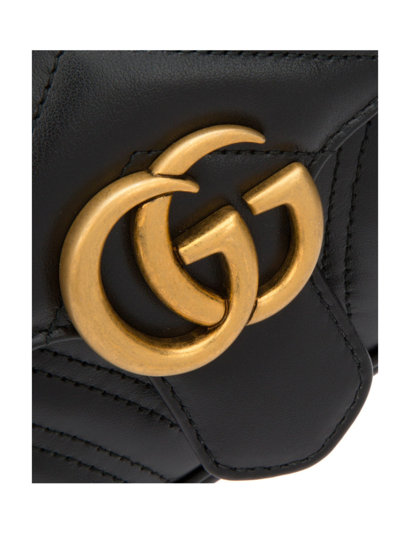 Gucci Black GG Marmont Series Mini Shoulder Bag