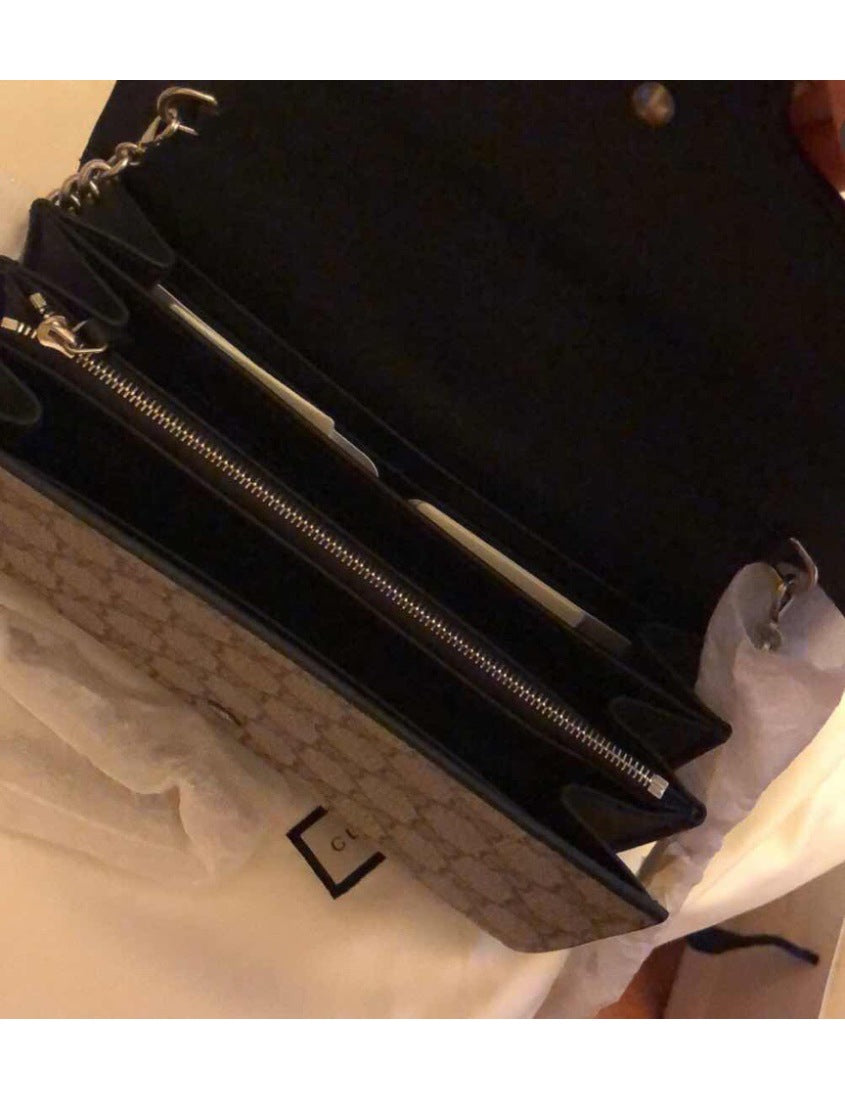 Gucci Dionysus Collection GG Supreme Canvas Chain Bag