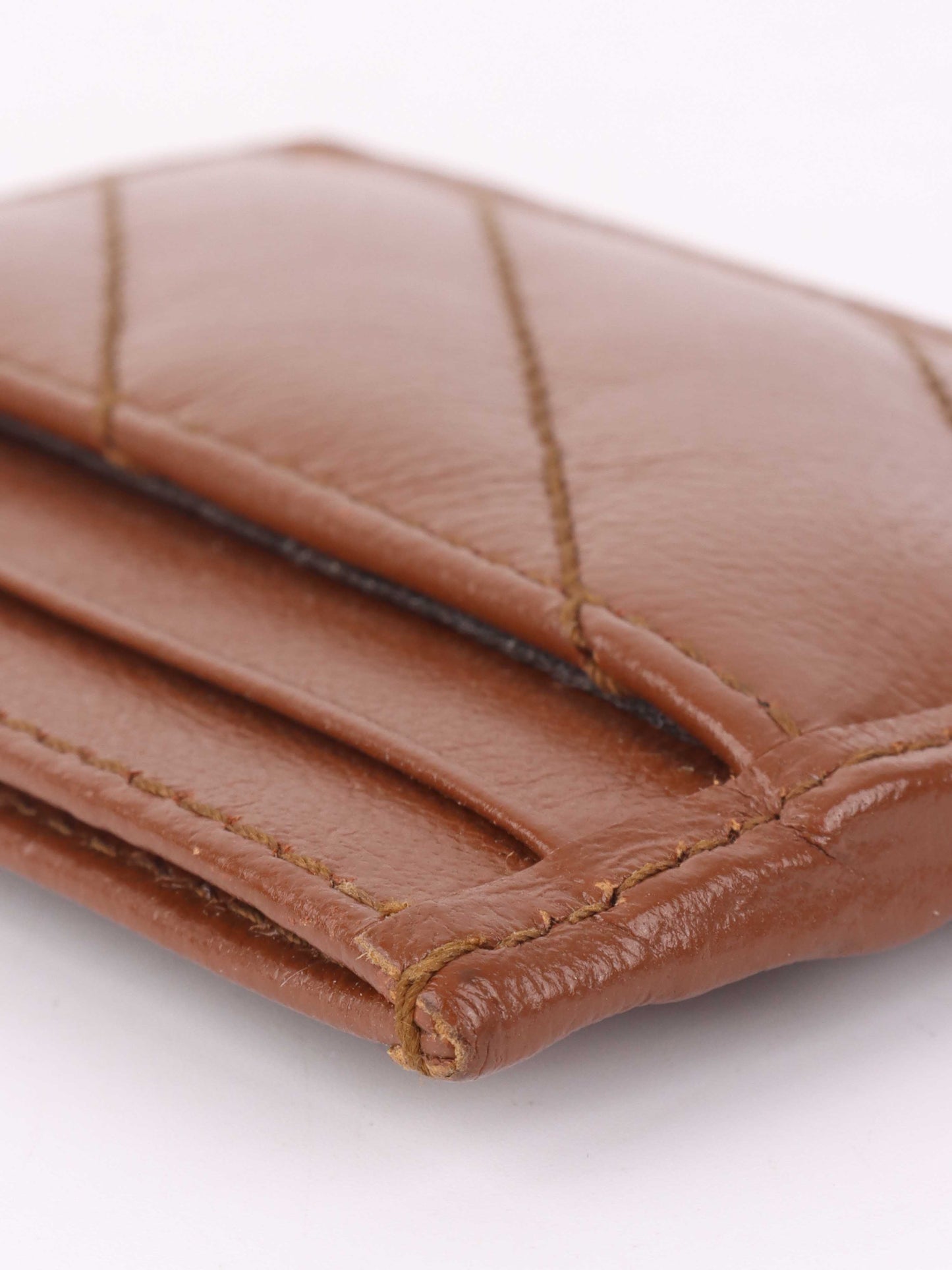 Gucci Brown GG Card Holder.