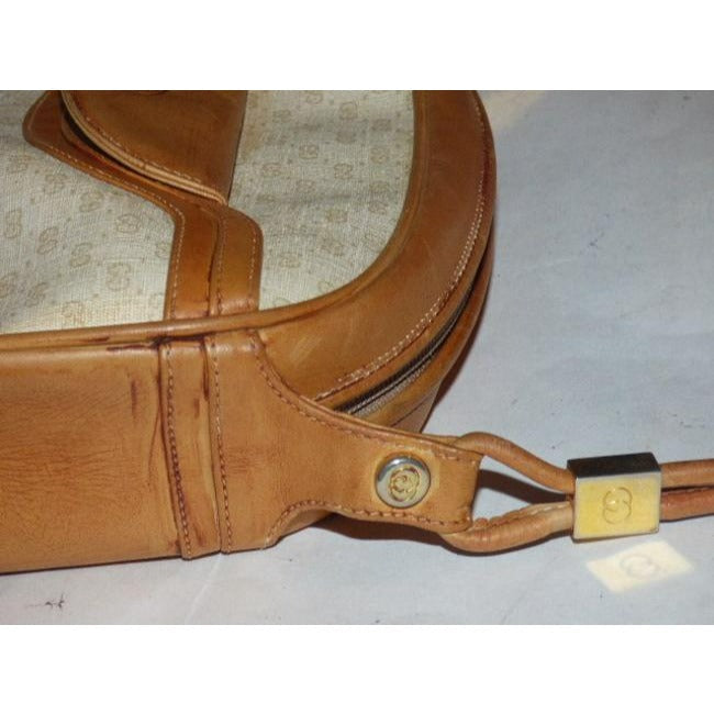 Gucci Supreme Shoulder Micro Guccissima Print Dual Strap Brown Leather And Gg Leather Cross Body