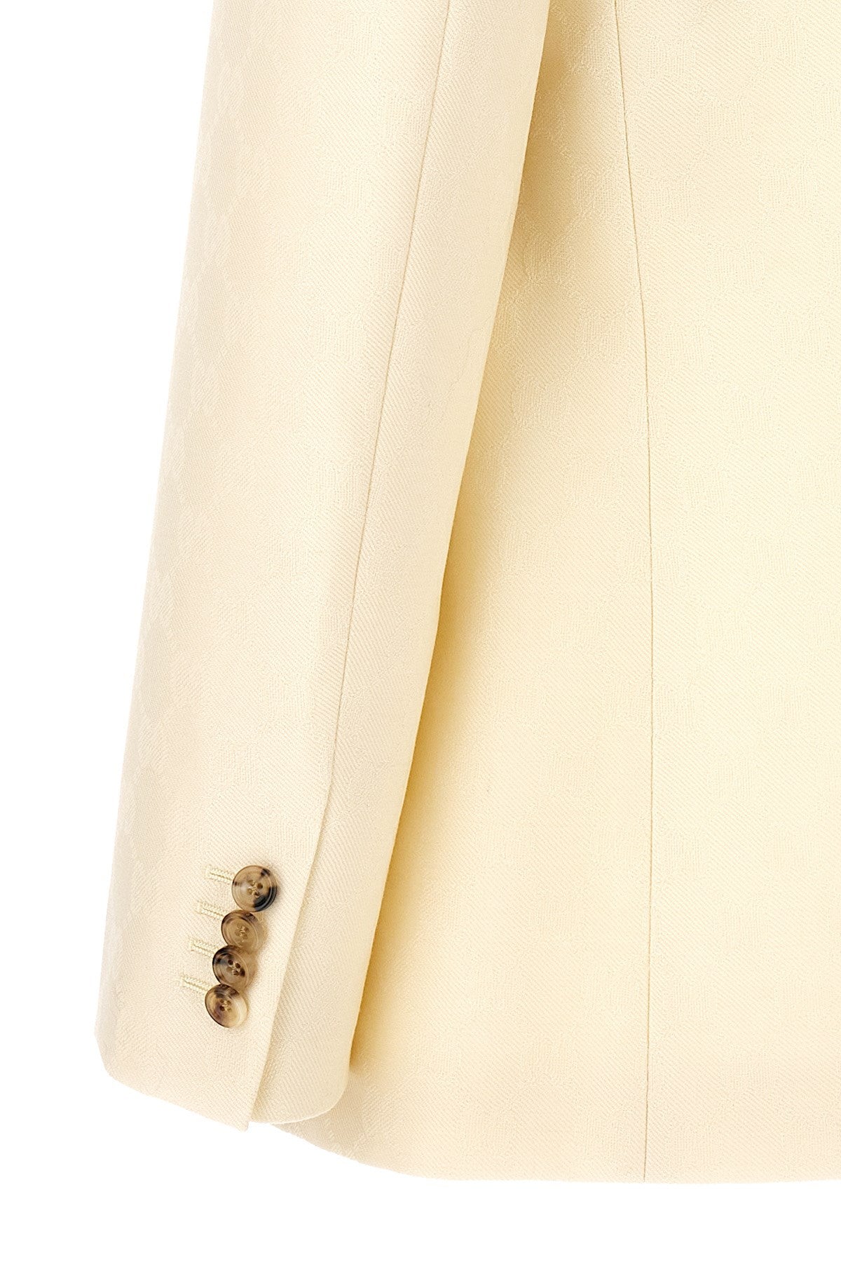 Gucci Women Single-Breasted Jacquard Logo Blazer
