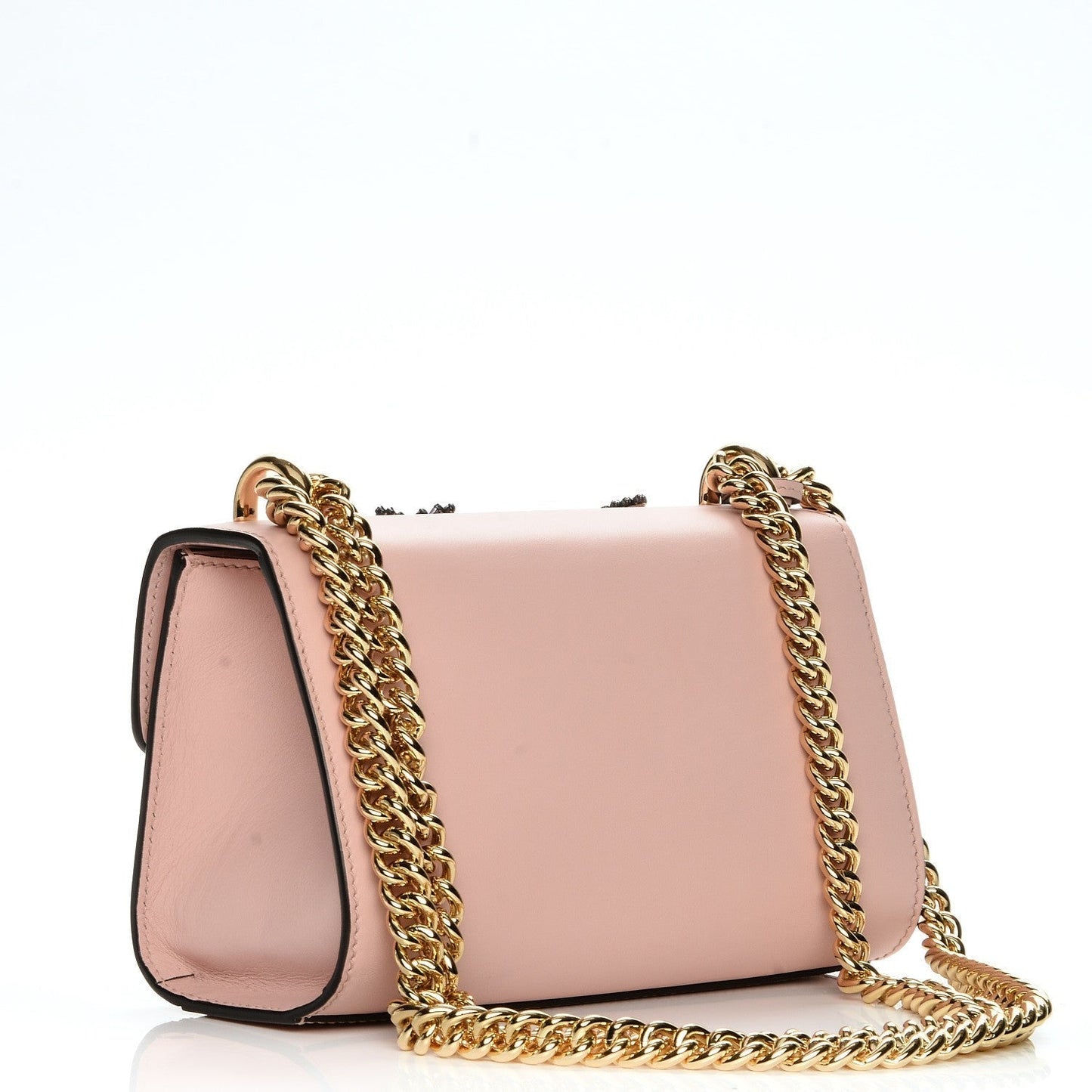 Gucci Crystal Star Small Padlock Shoulder Bag in Pink