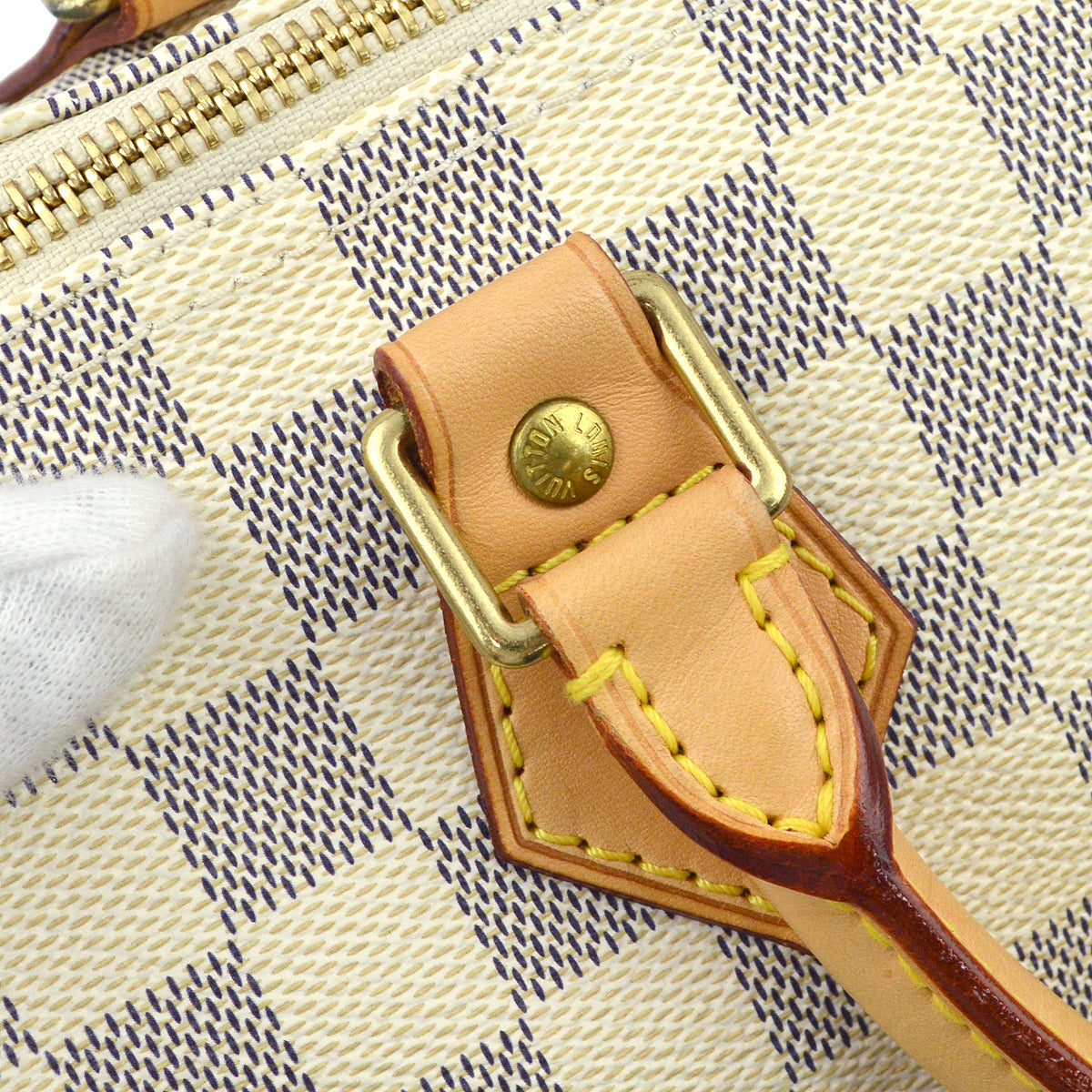 Louis Vuitton 2007 Damier Azur Speedy 25 HandBag N41534