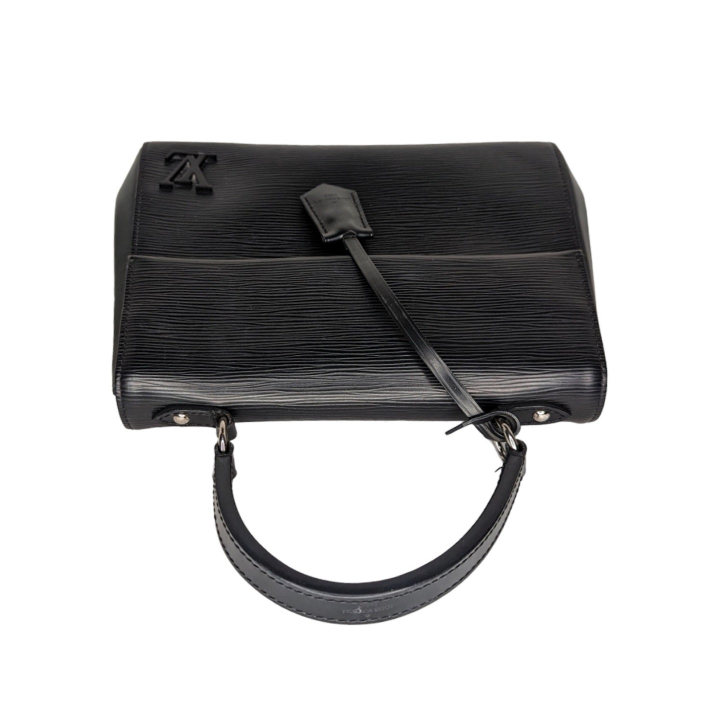Louis Vuitton Black EPI Cluny BB Top Handle Bag