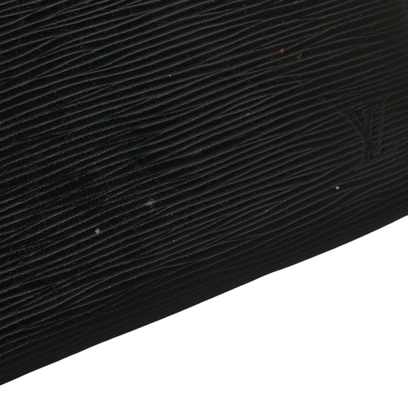 Louis Vuitton Epic Zippie Organizer Round  Long Wallet M63852 Black Leather Ladies Louis Vuitton