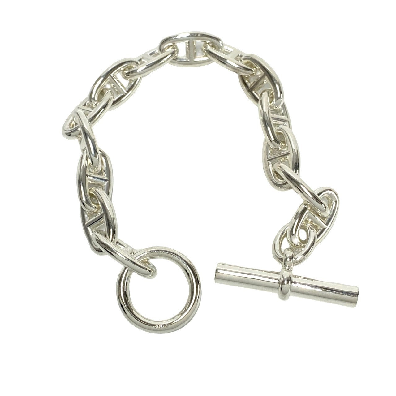 HERMES bracelet Silver925 Silver Chene Dunkle GM 14 frames