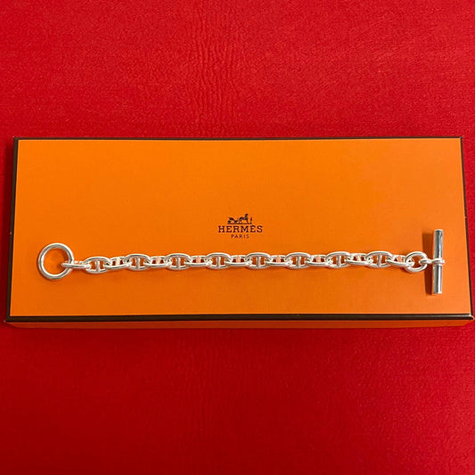 HERMES bracelet Silver925 Silver Chene Dunkle MM 17 frames