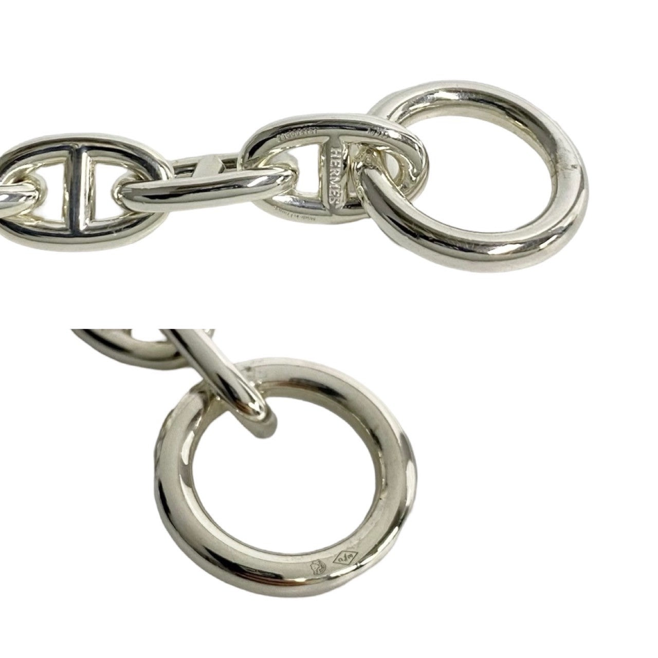 HERMES bracelet Silver925 Silver Chene Dunkle MM 17 frames