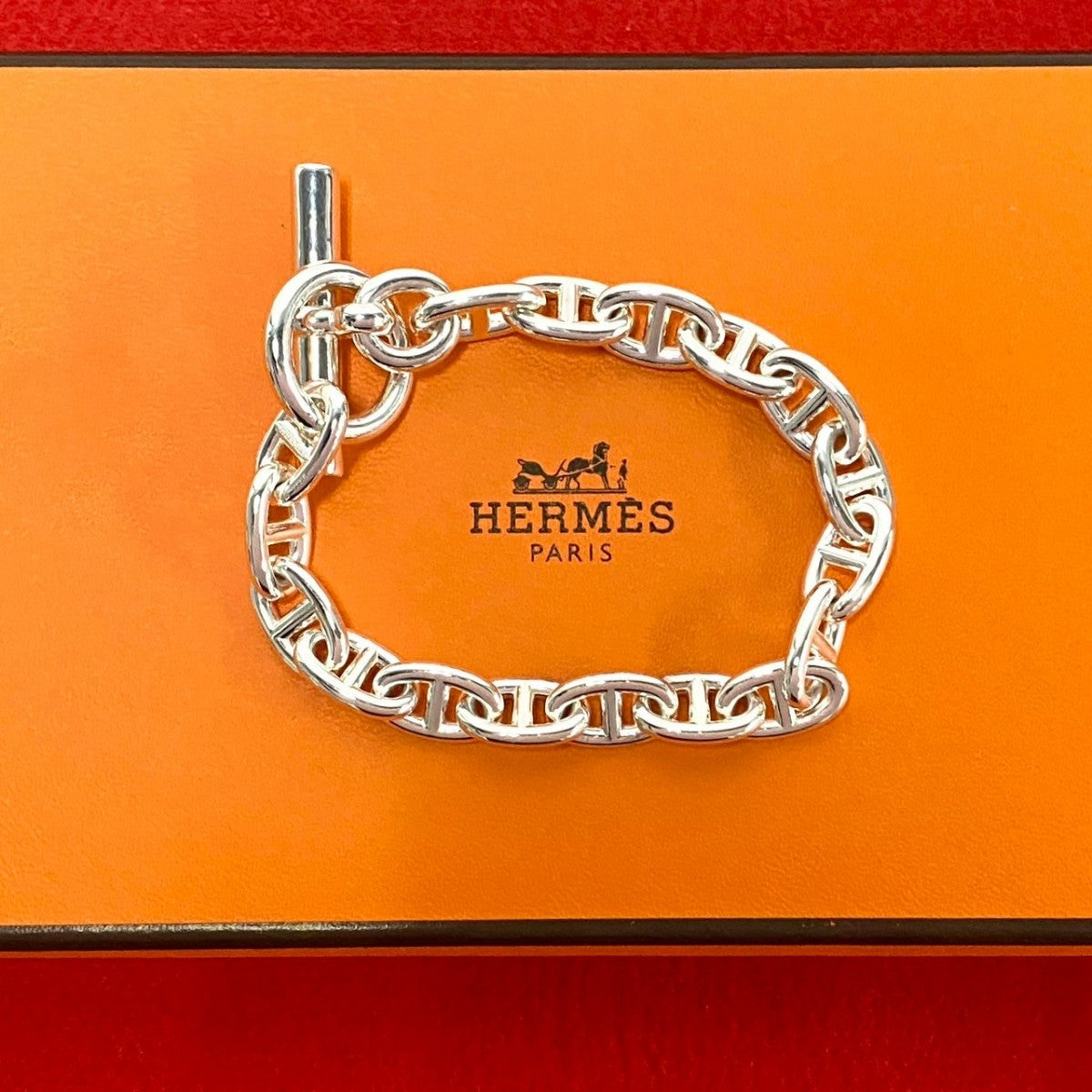 HERMES bracelet Silver925 Silver Chene Dunkle mm 17 frames