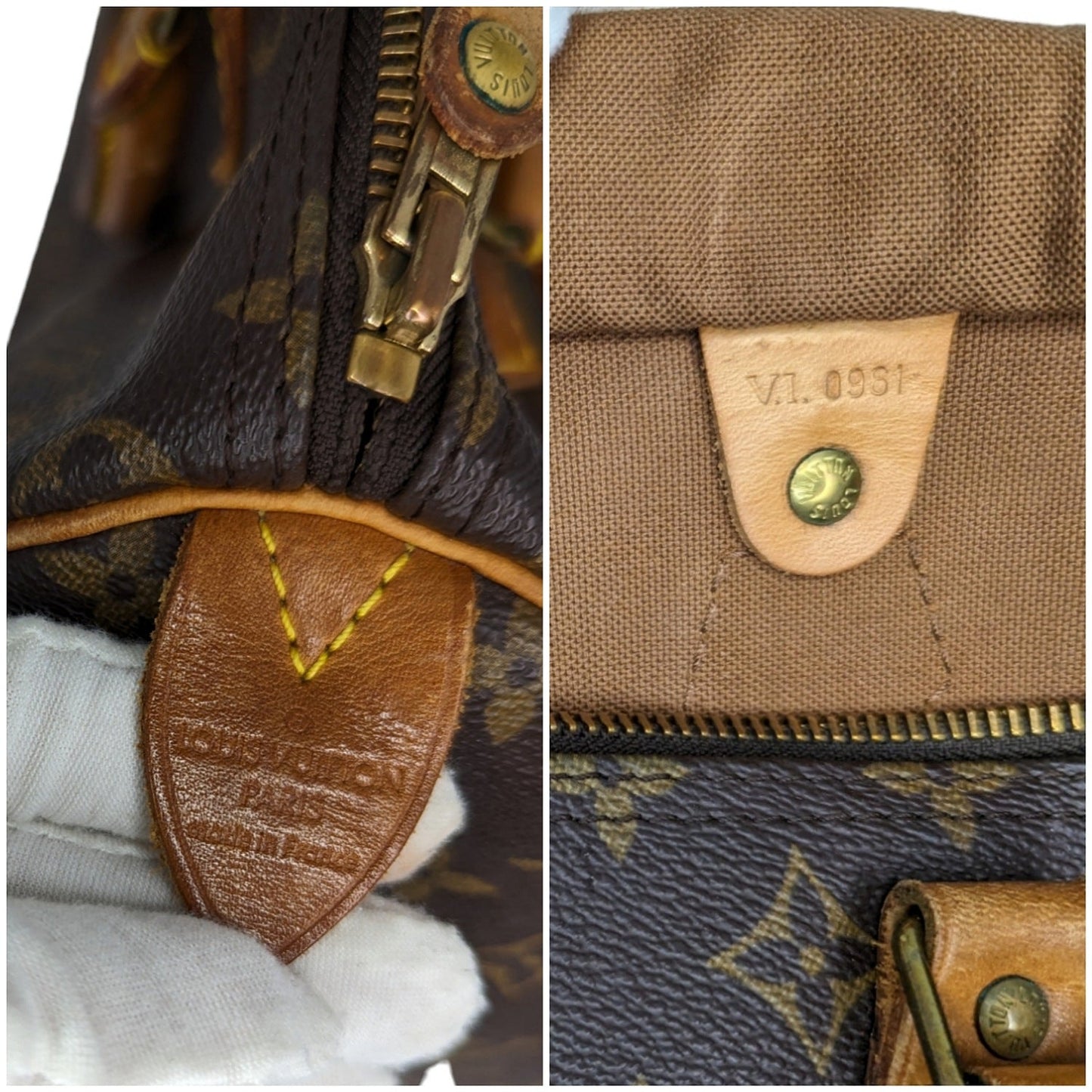 Louis Vuitton 1991 Monogram Canvas Speedy 30 Bag