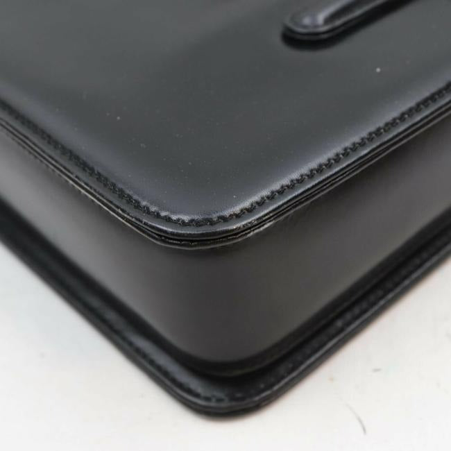 Gucci Early Kelly Style Glossy Black Leather