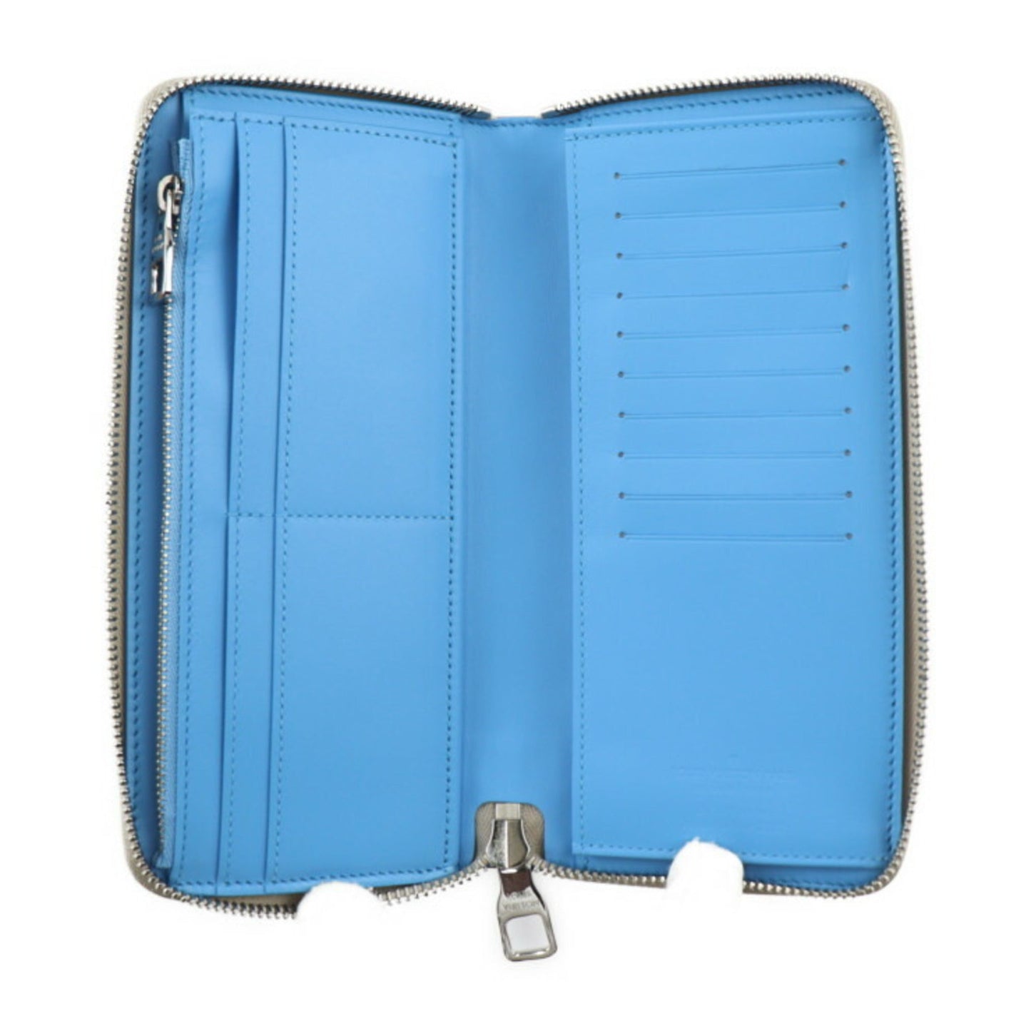 Louis Vuitton blue  Leather Long Wallet (Bi-Fold)