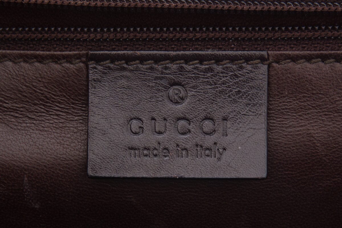 Gucci Brown Crocodile Tom Ford Era Top Handle Handbag