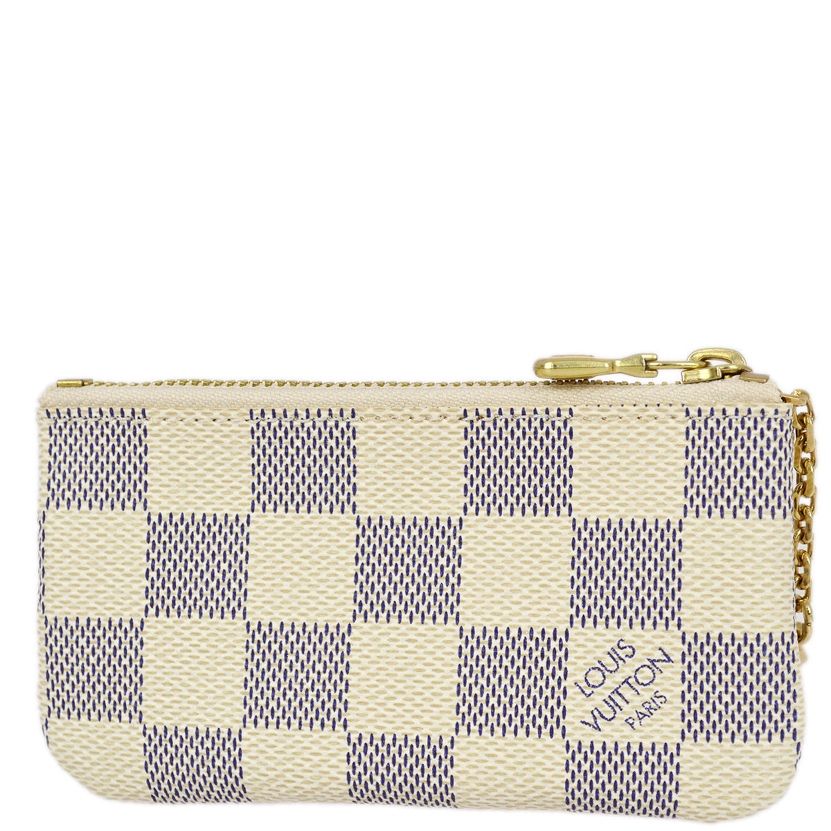 Louis Vuitton 2008 Damier Azur Pochette Cles Coin Case Wallet N62659