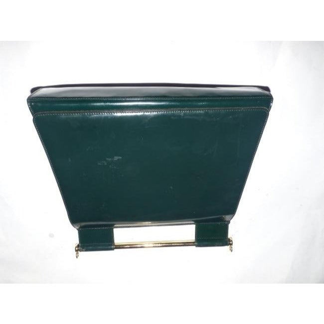 Gucci Vintage Pursesdesigner Purses Green Patent Leather Satchel