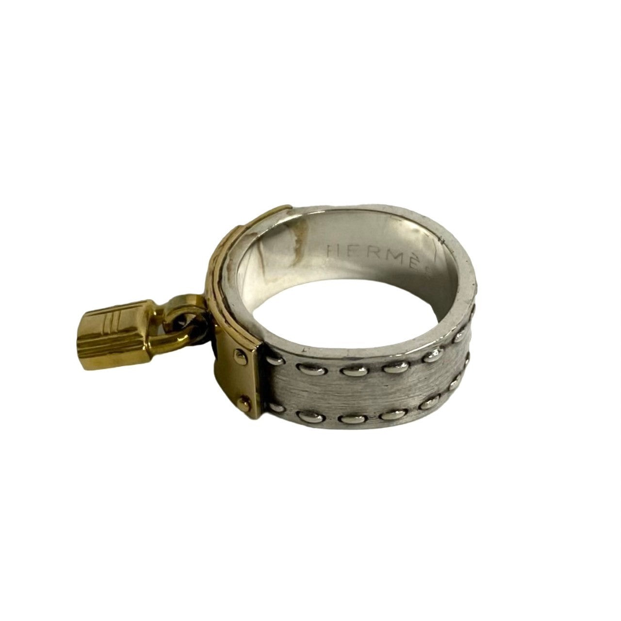 HERMES Ring Silver925 gold Kelly Ring