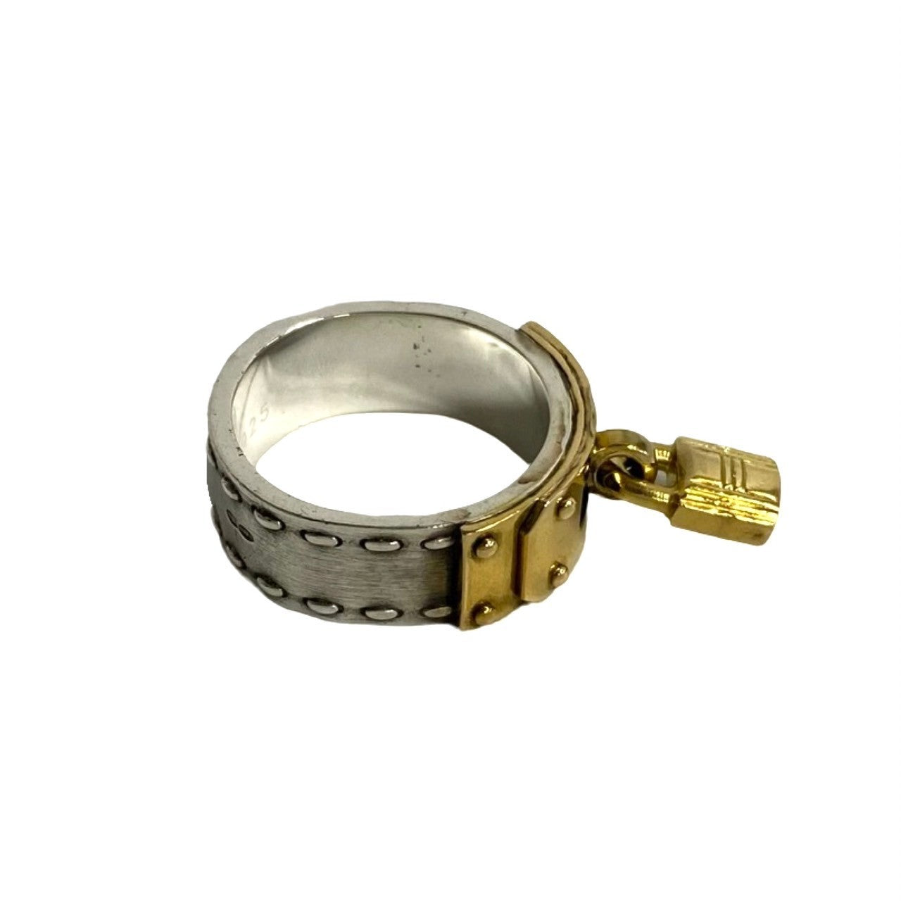 HERMES Ring Silver925 gold Kelly Ring
