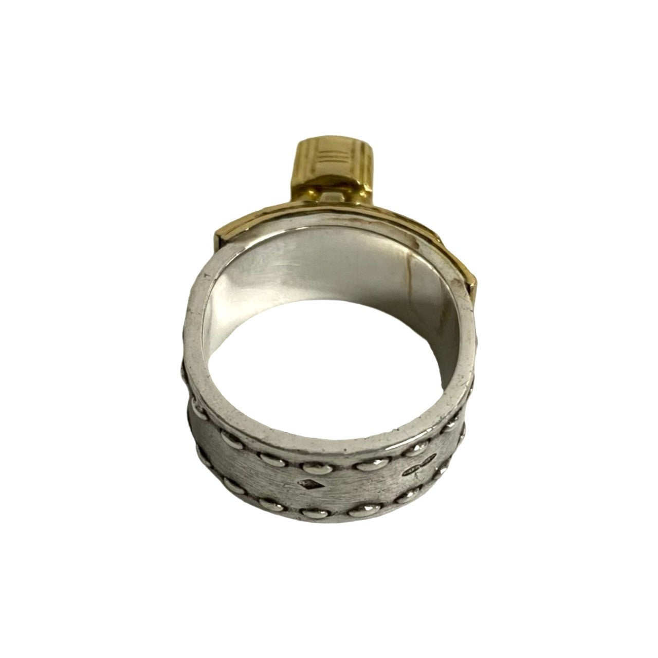 HERMES Ring Silver925 gold Kelly Ring