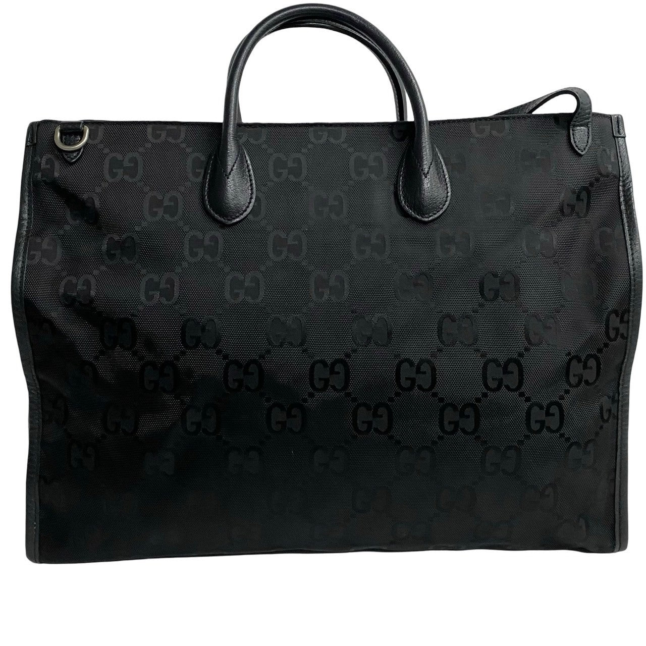 GUCCI Shoulder Bag leather black Off the grid