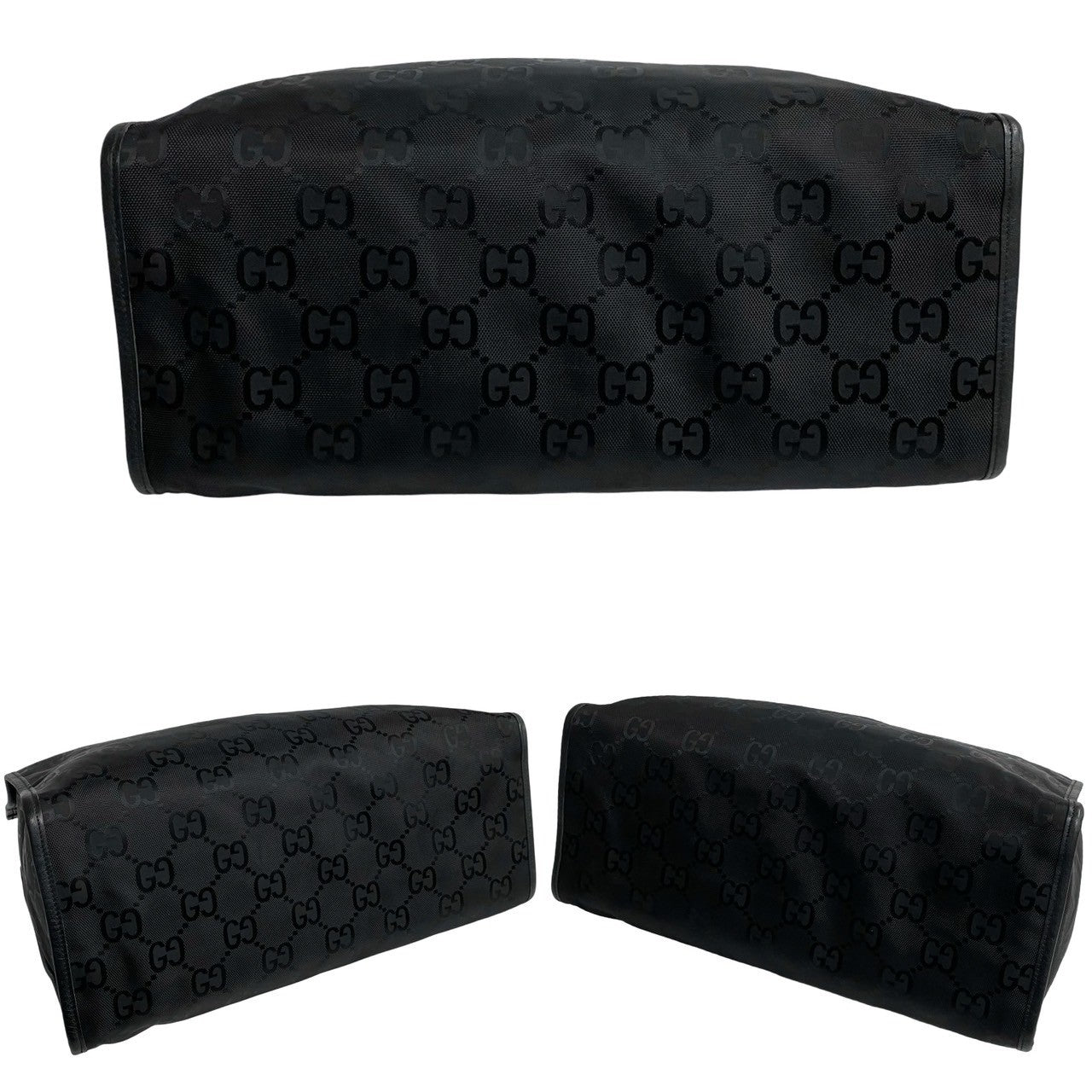 GUCCI Shoulder Bag leather black Off the grid