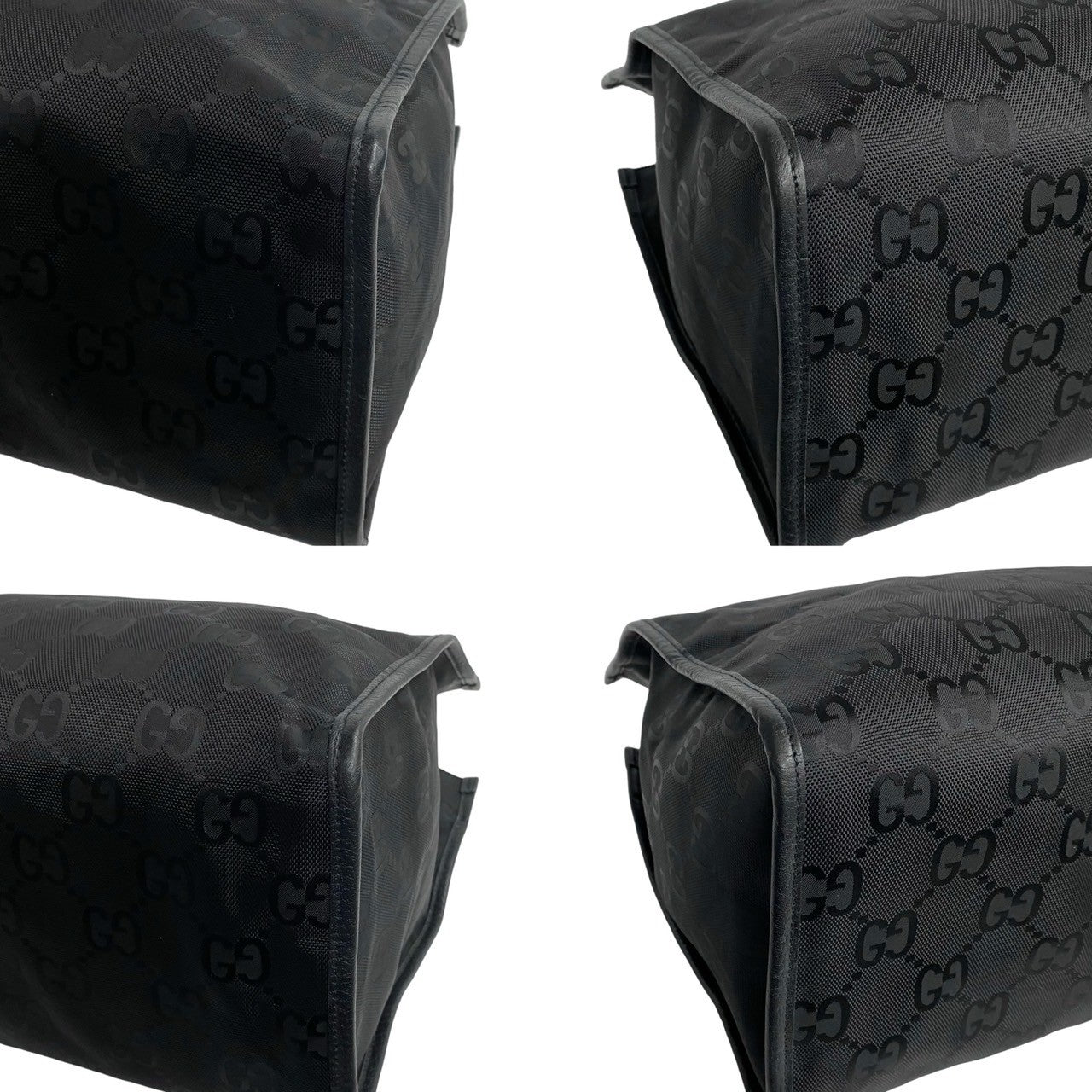 GUCCI Shoulder Bag leather black Off the grid