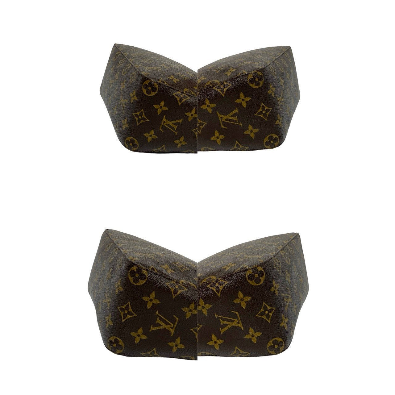 LOUIS VUITTON Handbag leather Brown Monogram Looping MM