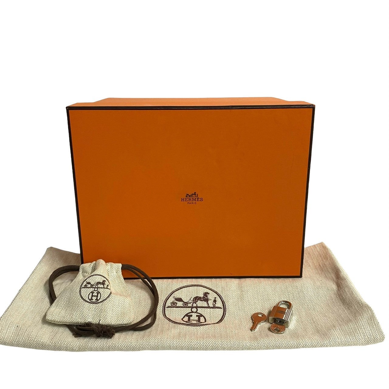 HERMES Handbag Taurillon Clemence beige Picotan Lock PM