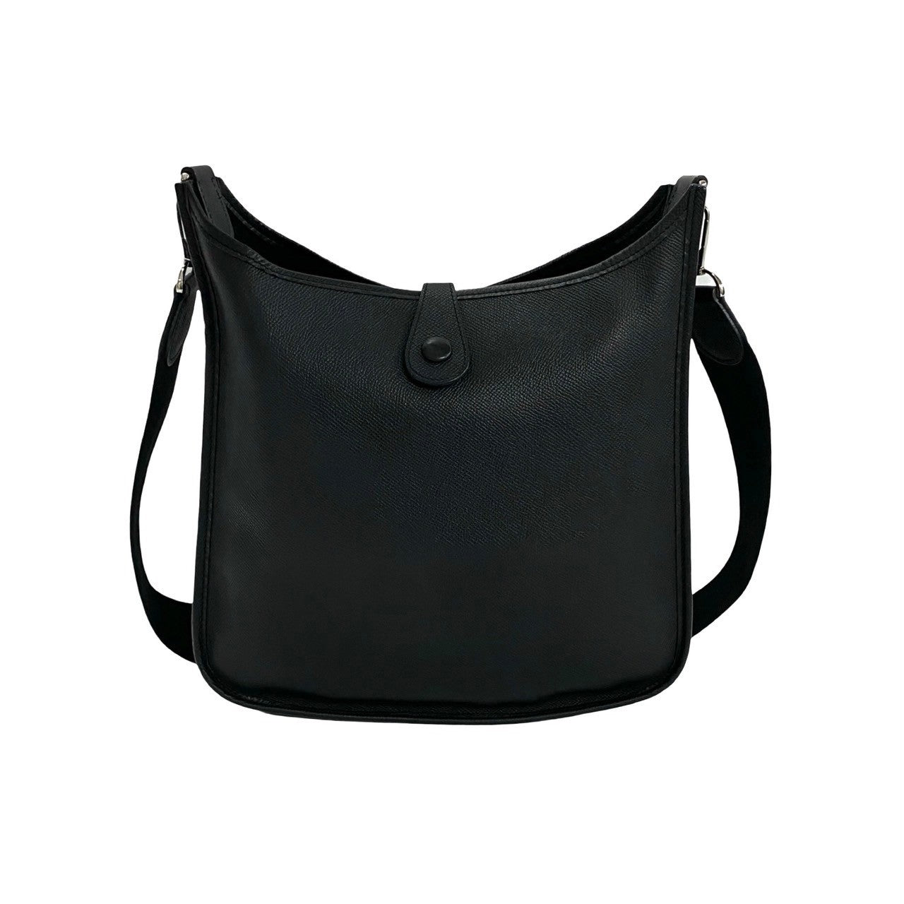 HERMES Shoulder Bag Epsom black Evelyn PM