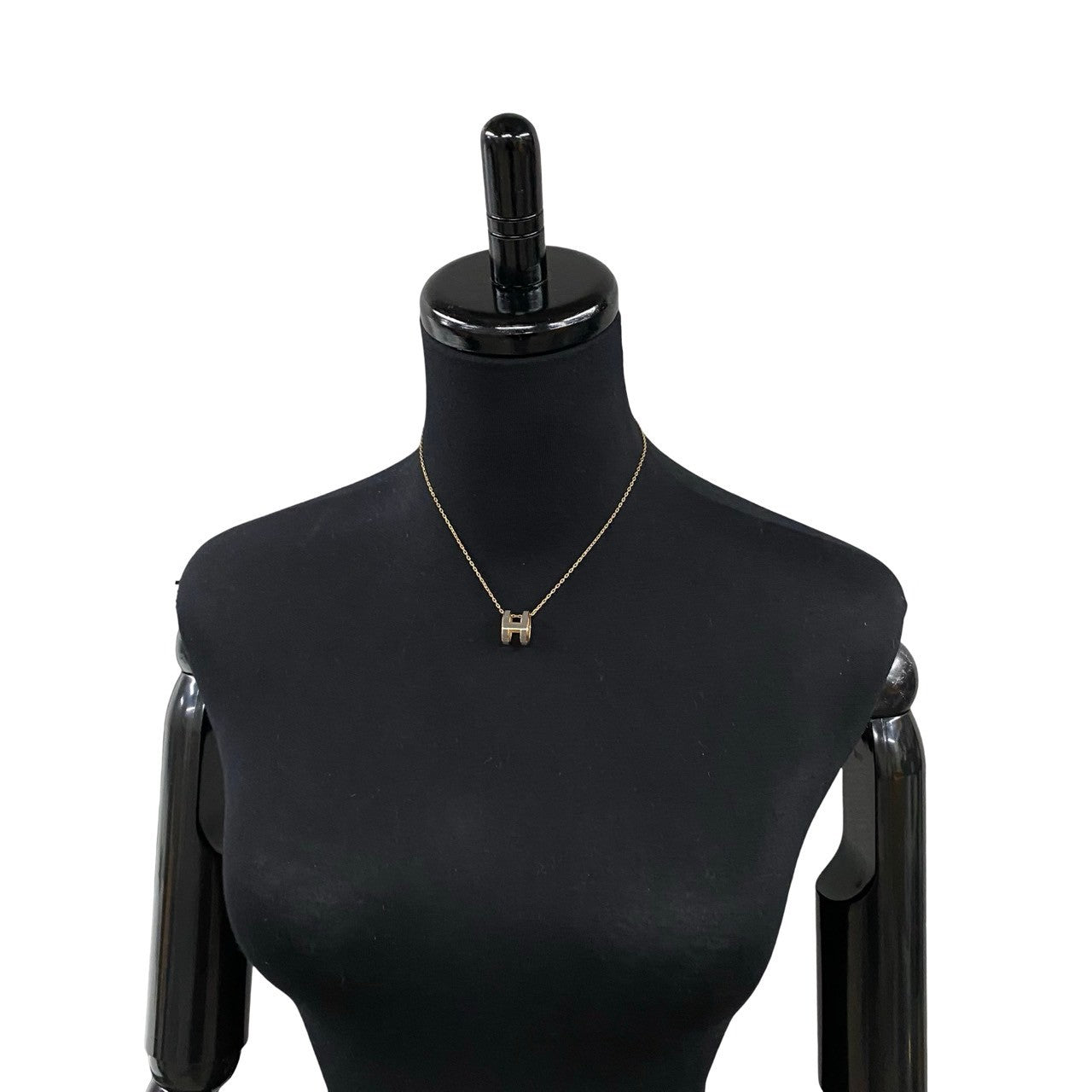 HERMES Necklace Gold Plated gold Pop ash Women Used