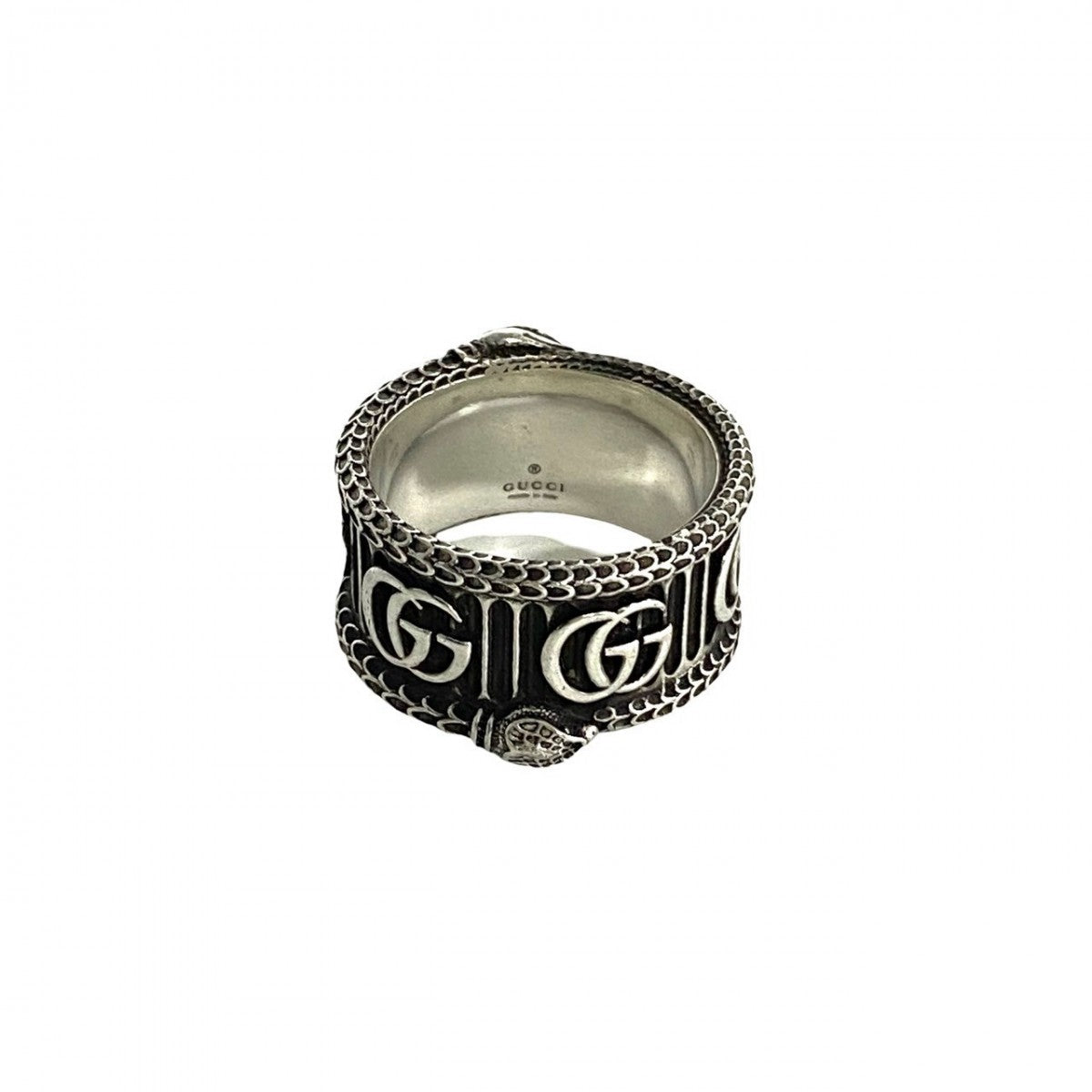 GUCCI Ring Silver925 Silver Snake & Double G Ring 24