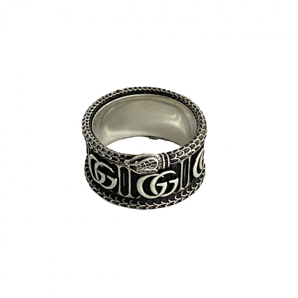 GUCCI Ring Silver925 Silver Snake & Double G Ring 24