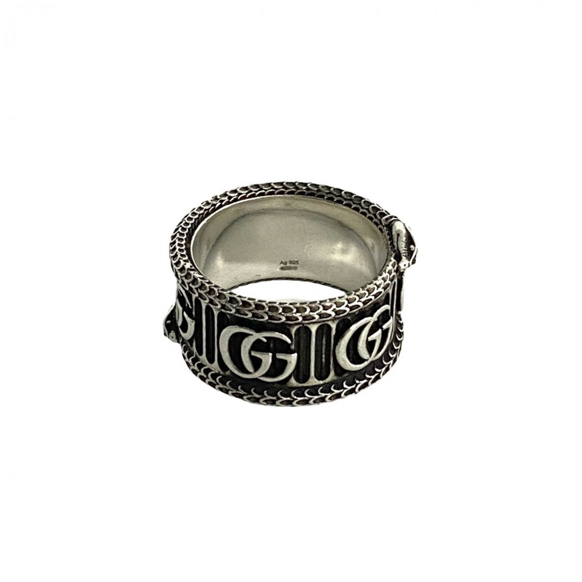 GUCCI Ring Silver925 Silver Snake & Double G Ring 24