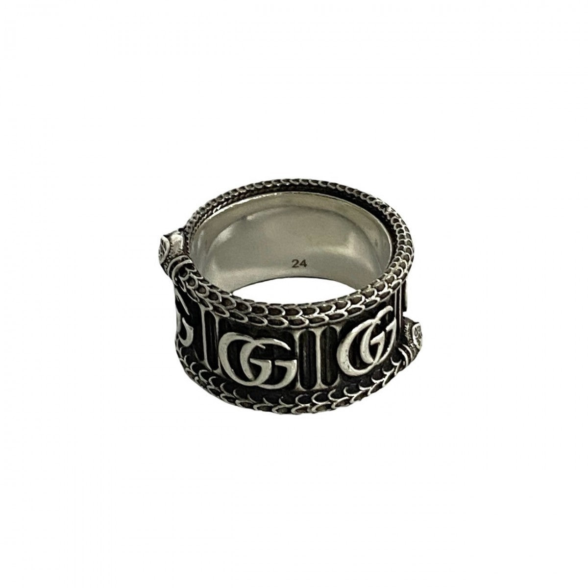 GUCCI Ring Silver925 Silver Snake & Double G Ring 24