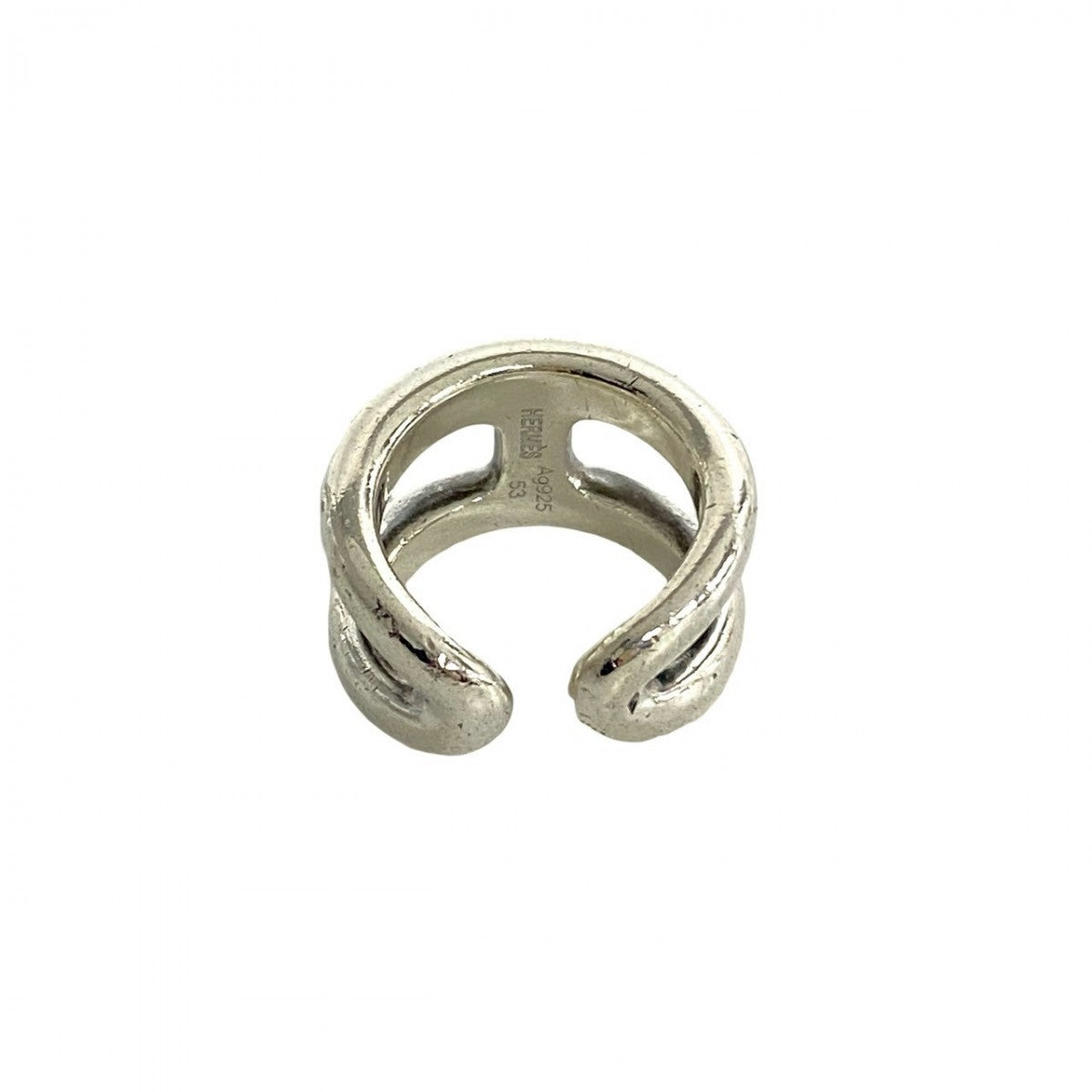 HERMES Ring Silver925 Silver Osmoz PM 53