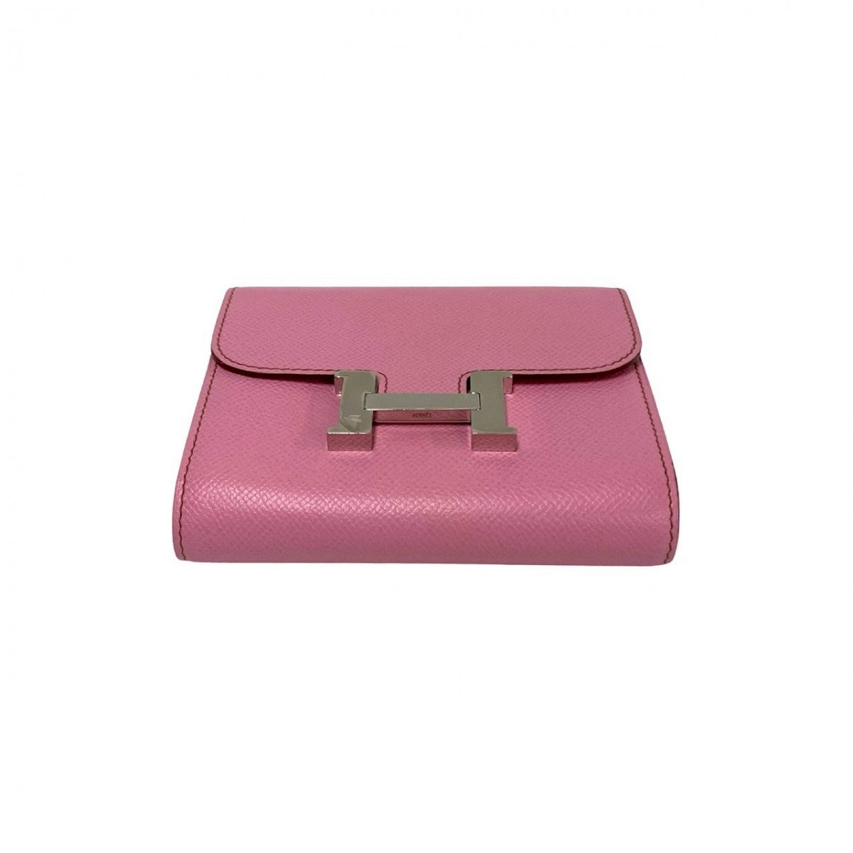 HERMES Bifold Wallet Epsom pink Constance Compact
