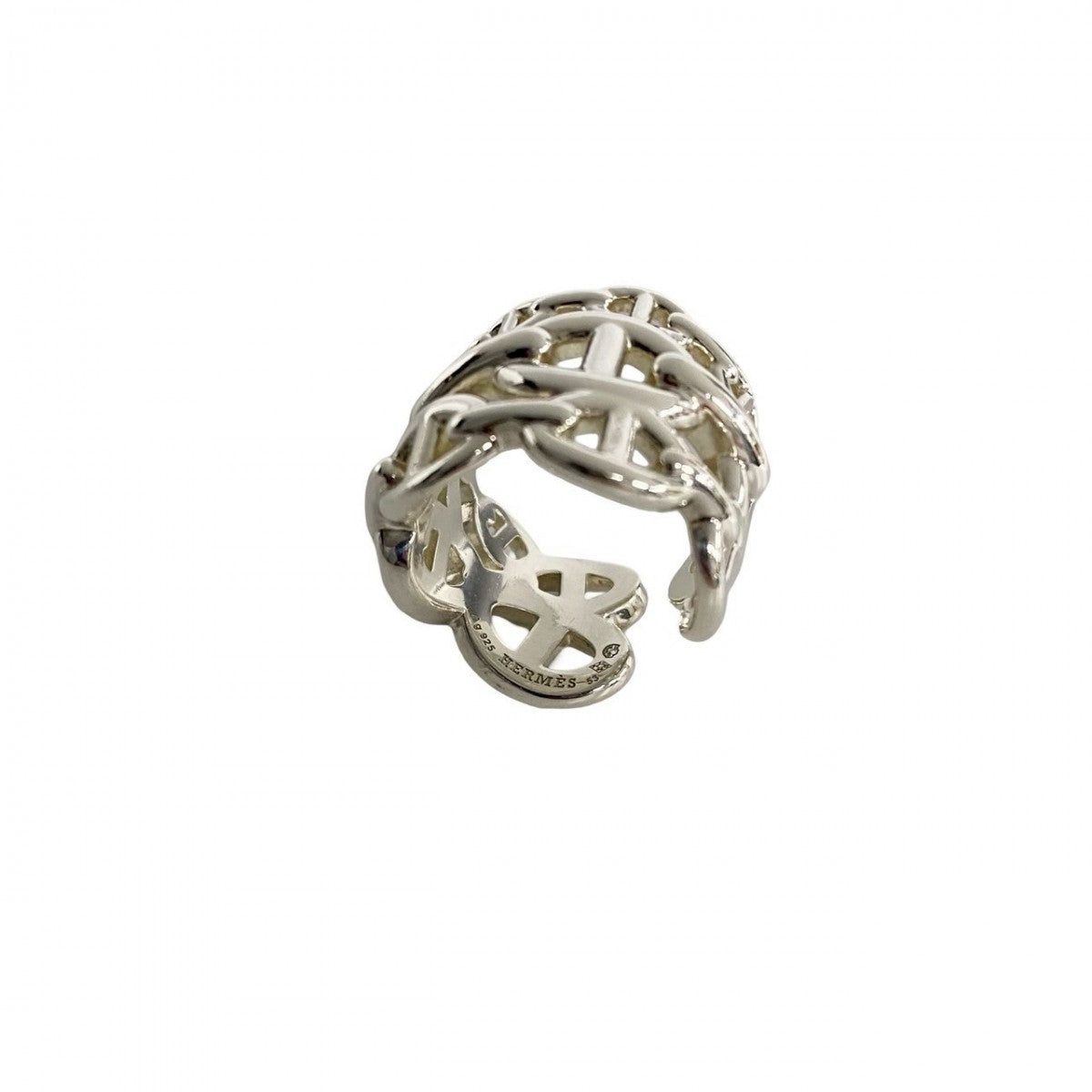 HERMES Ring H109506B Silver925 Silver Anchane Ring GM 53