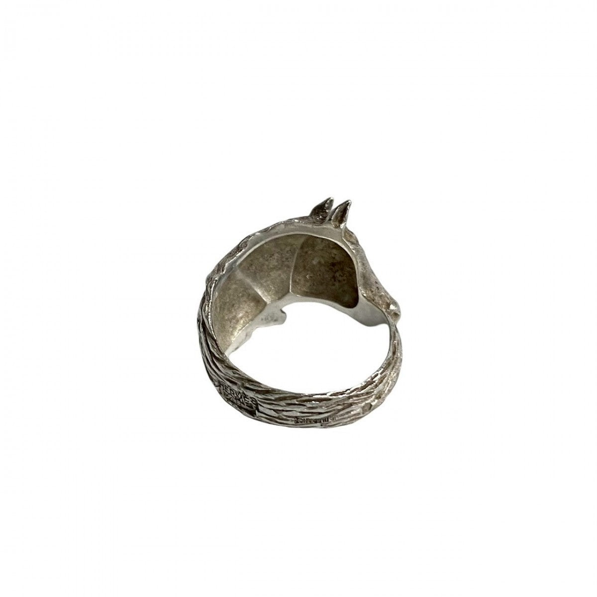 HERMES Ring Silver925 Silver Cheval Horse Ring