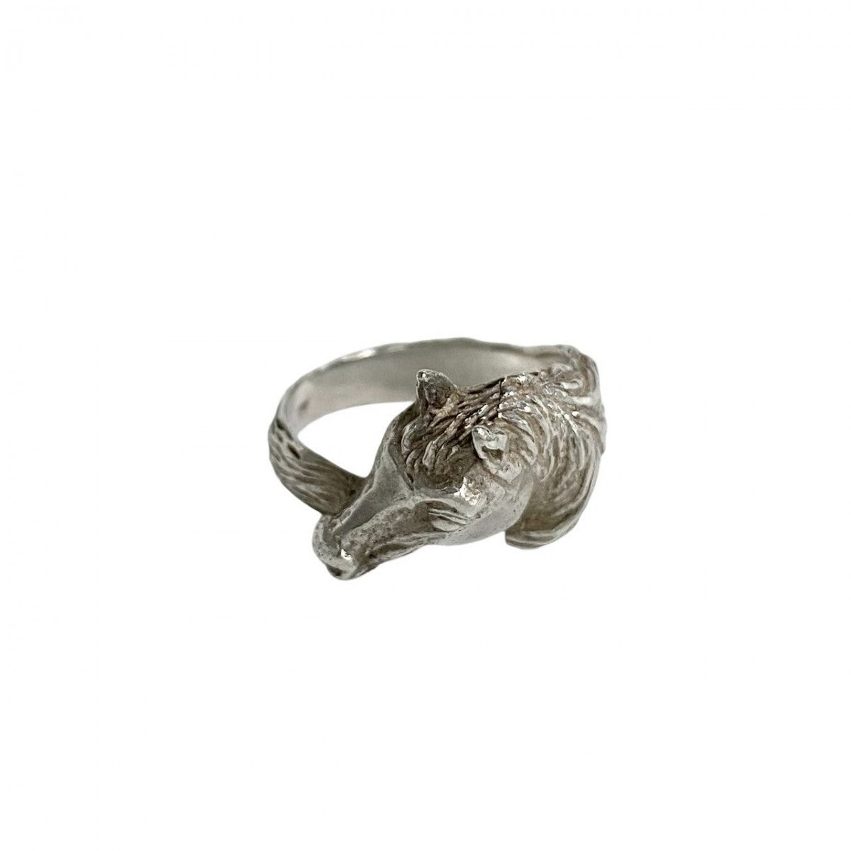 HERMES Ring Silver925 Silver Cheval Horse Ring