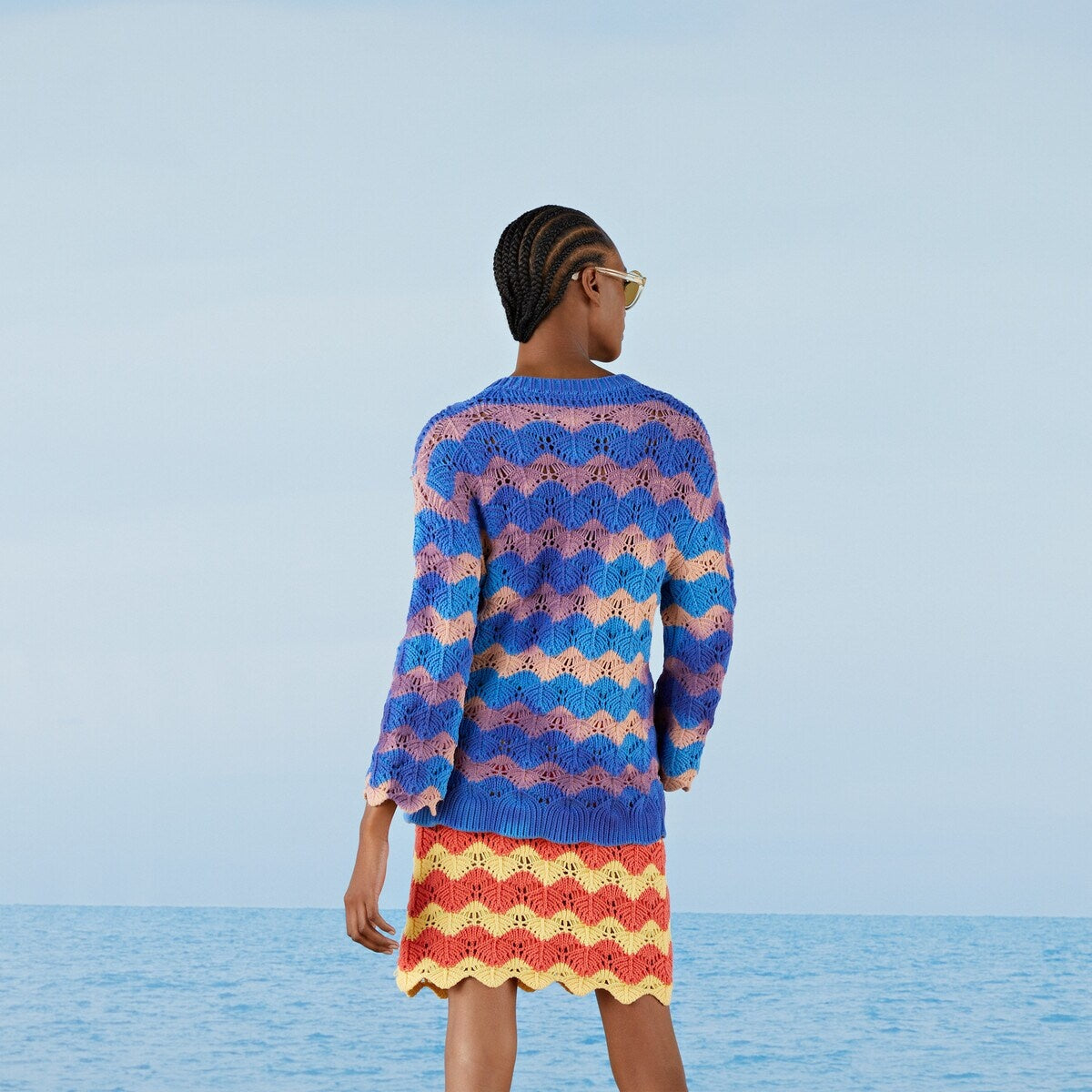 Gucci Tie Dye Knit Cotton Sweater
