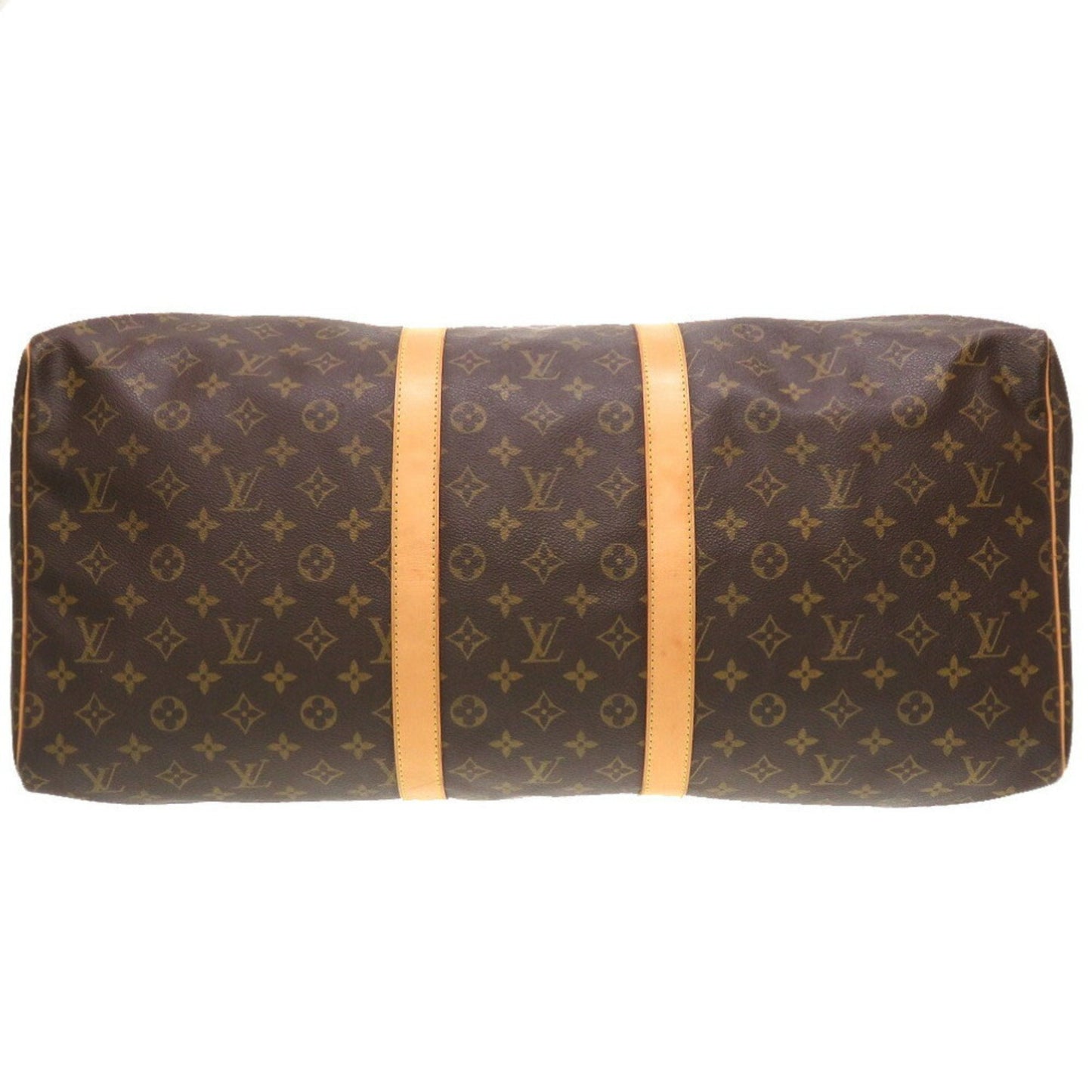 Louis Vuitton Brown Canvas Keepall 55 travel bag