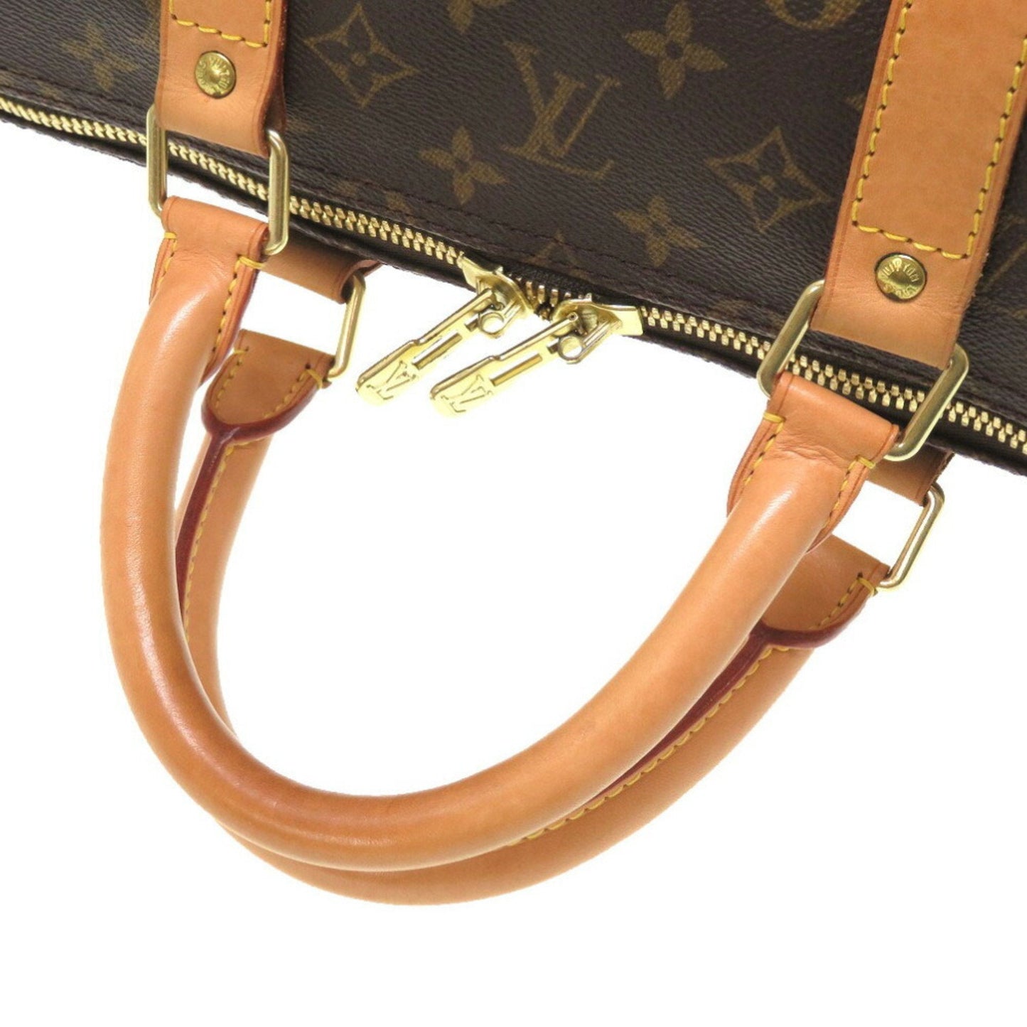 Louis Vuitton Brown Canvas Keepall 55 travel bag