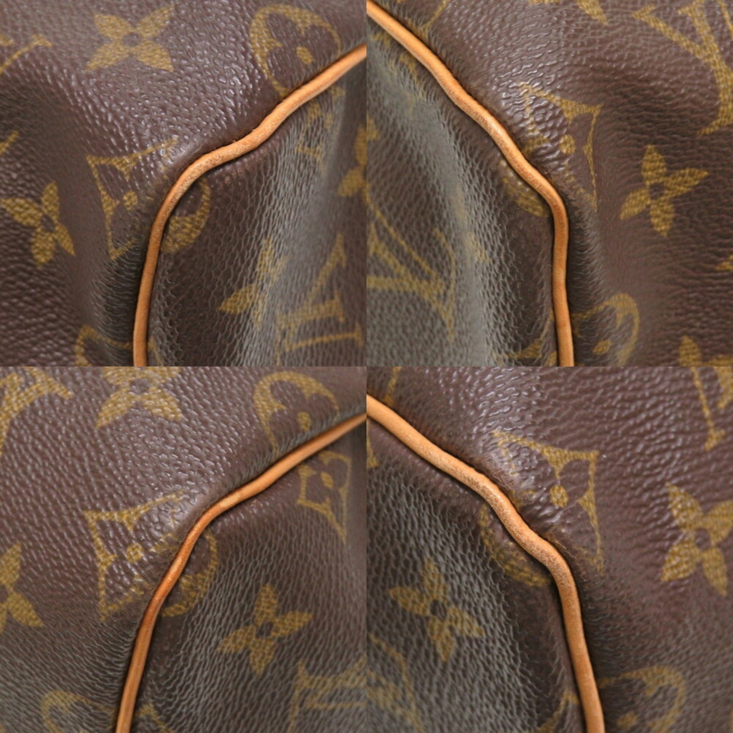 Louis Vuitton Brown Canvas Keepall 55 travel bag