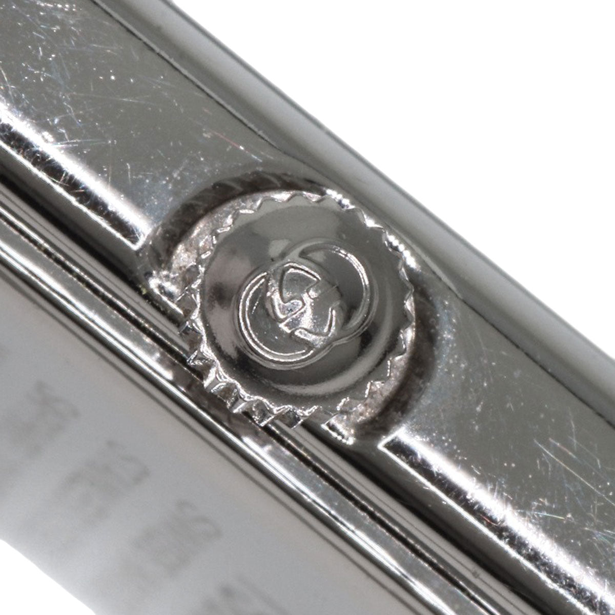 GUCCI Watches Quartz 1900L Stainless Steel Silver Square face black dial
