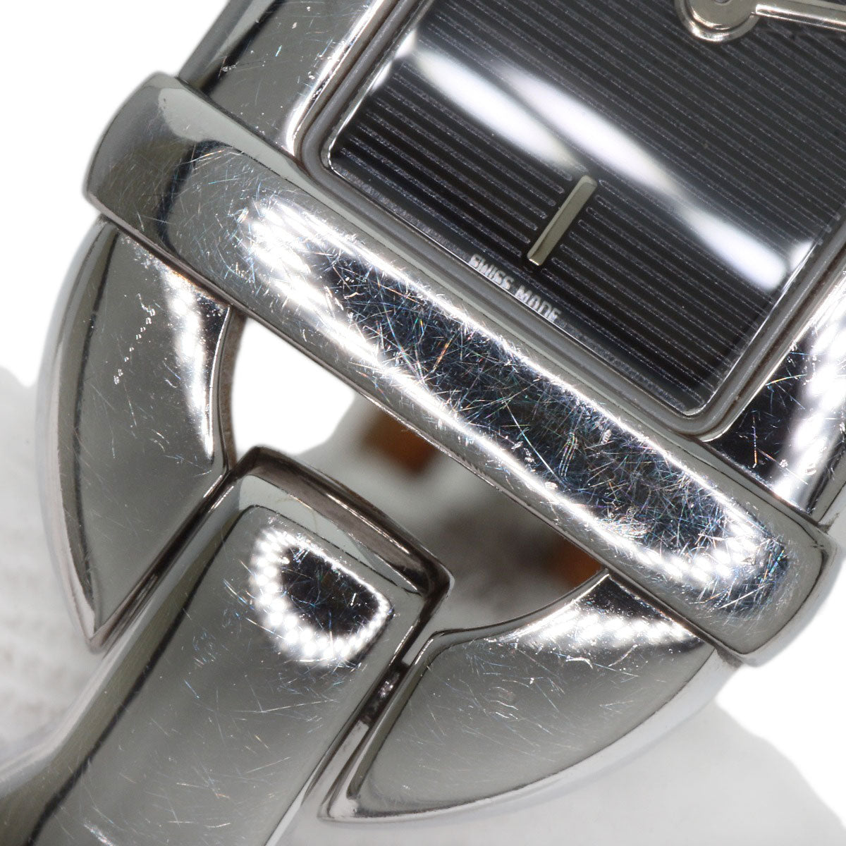 GUCCI Watches Quartz 6800L Stainless Steel Silver Bamboo black dial