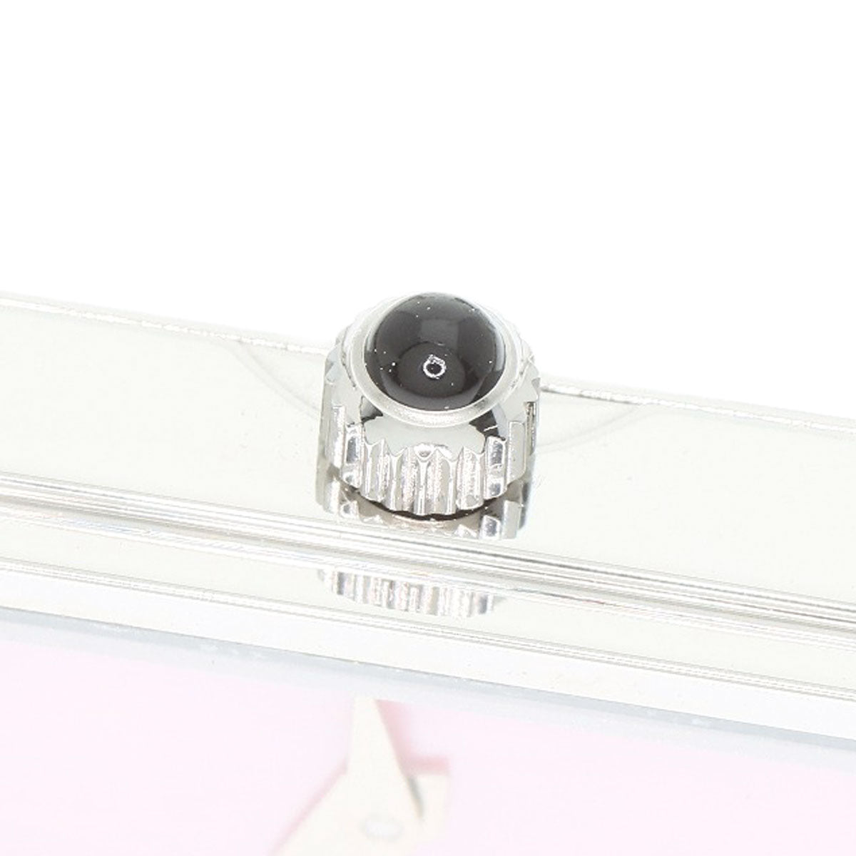 GUCCI Watches Quartz 1500L Stainless Steel Silver Square face Pink shell dial