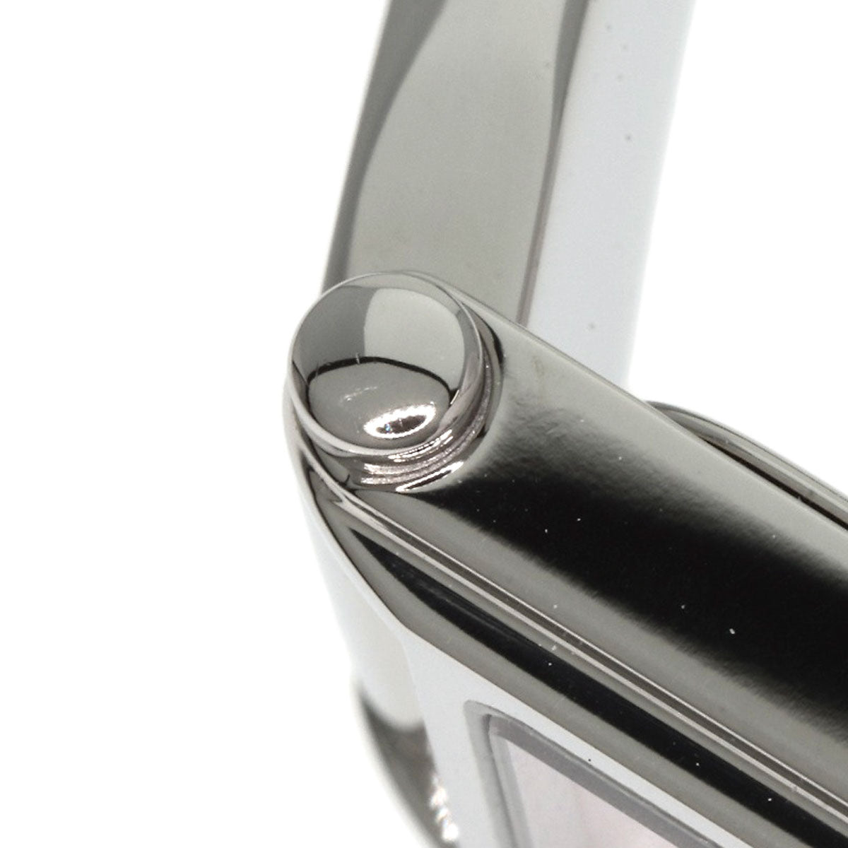 GUCCI Watches Quartz 1500L Stainless Steel Silver Square face Pink shell dial
