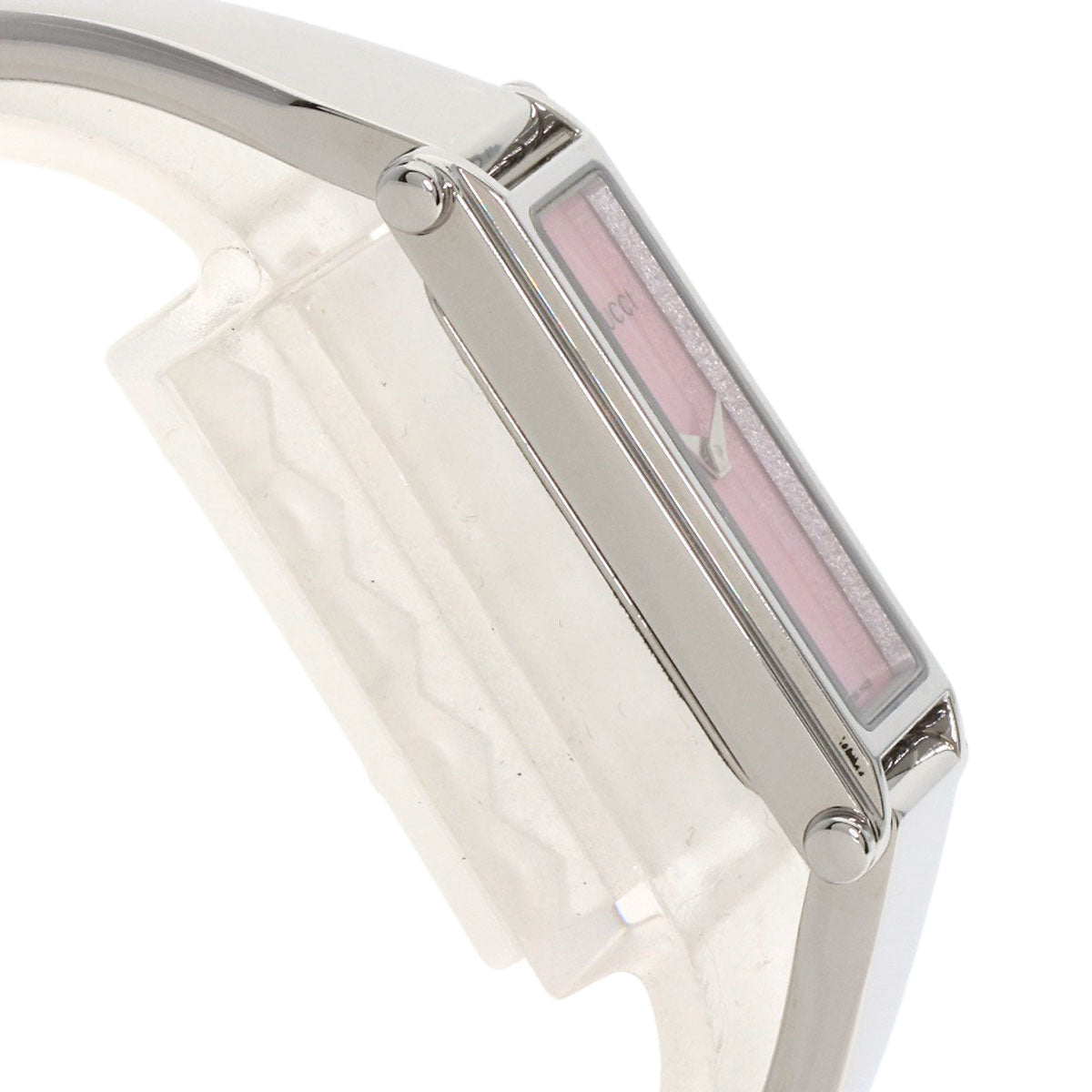 GUCCI Watches Quartz 1500L Stainless Steel Silver Square face Pink shell dial