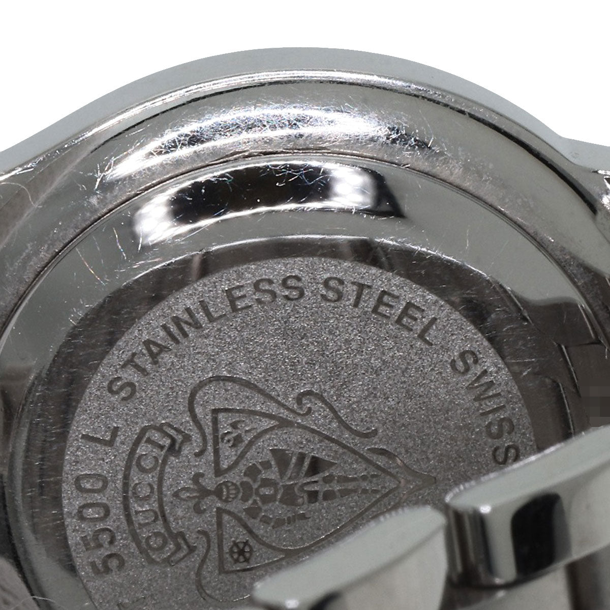 GUCCI Watches Quartz 5500L Stainless Steel Silver 11P Diamond black dial